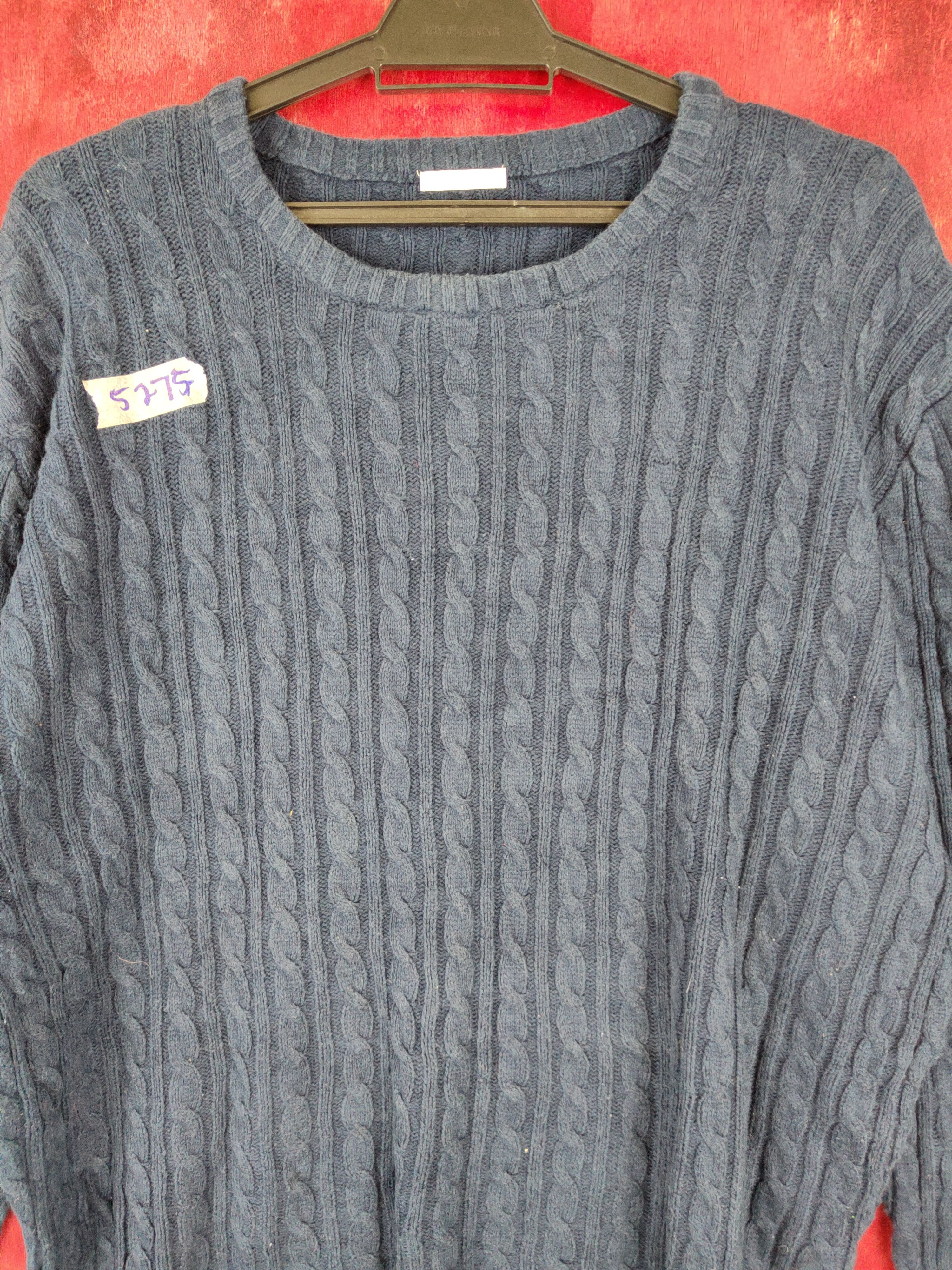 Homespun Knitwear × Japanese Brand GU Dark Blue Knitwear #5275 Size US L / EU 52-54 / 3 - 2 Thumbnail
