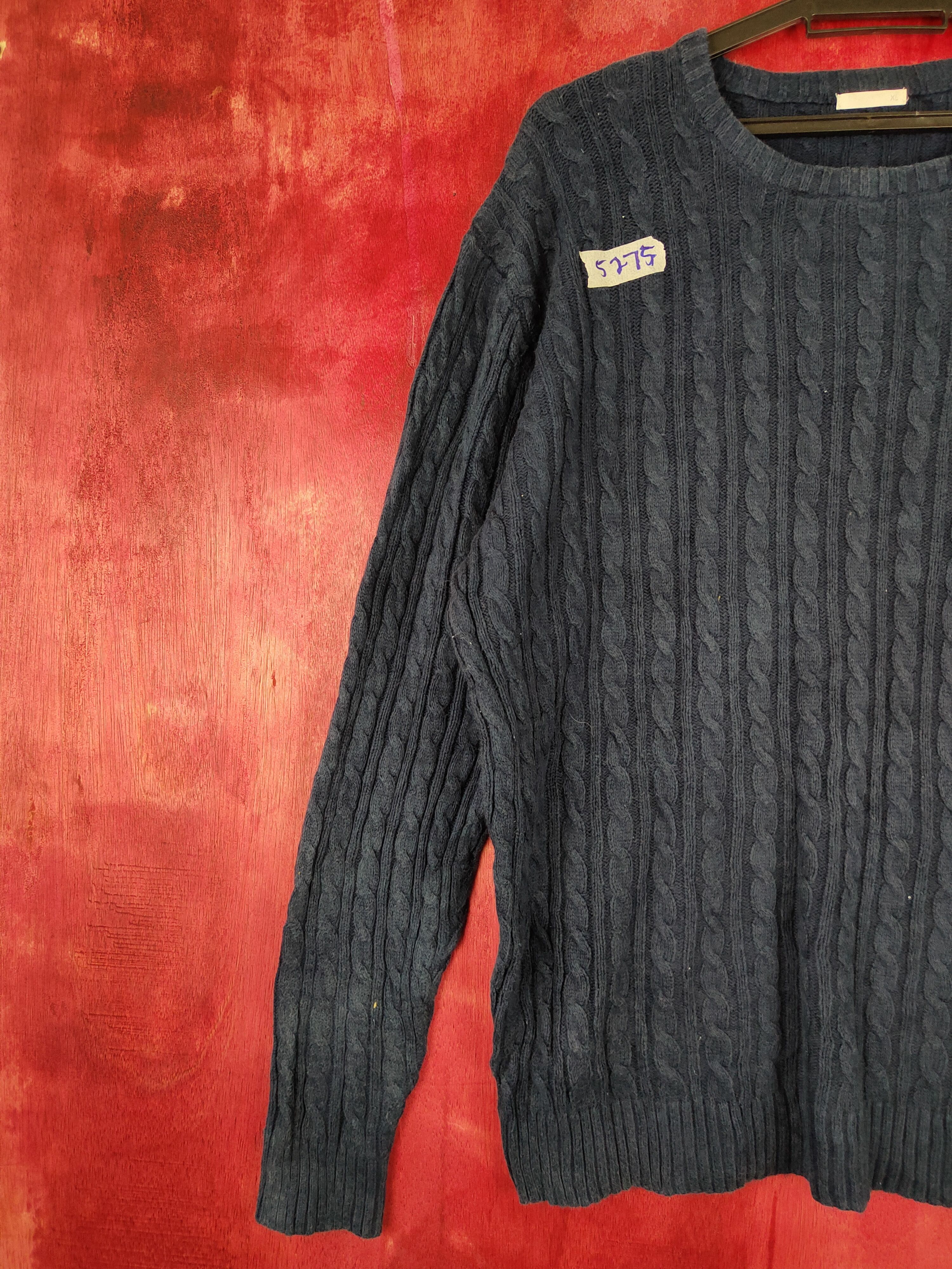 Homespun Knitwear × Japanese Brand GU Dark Blue Knitwear #5275 Size US L / EU 52-54 / 3 - 3 Thumbnail