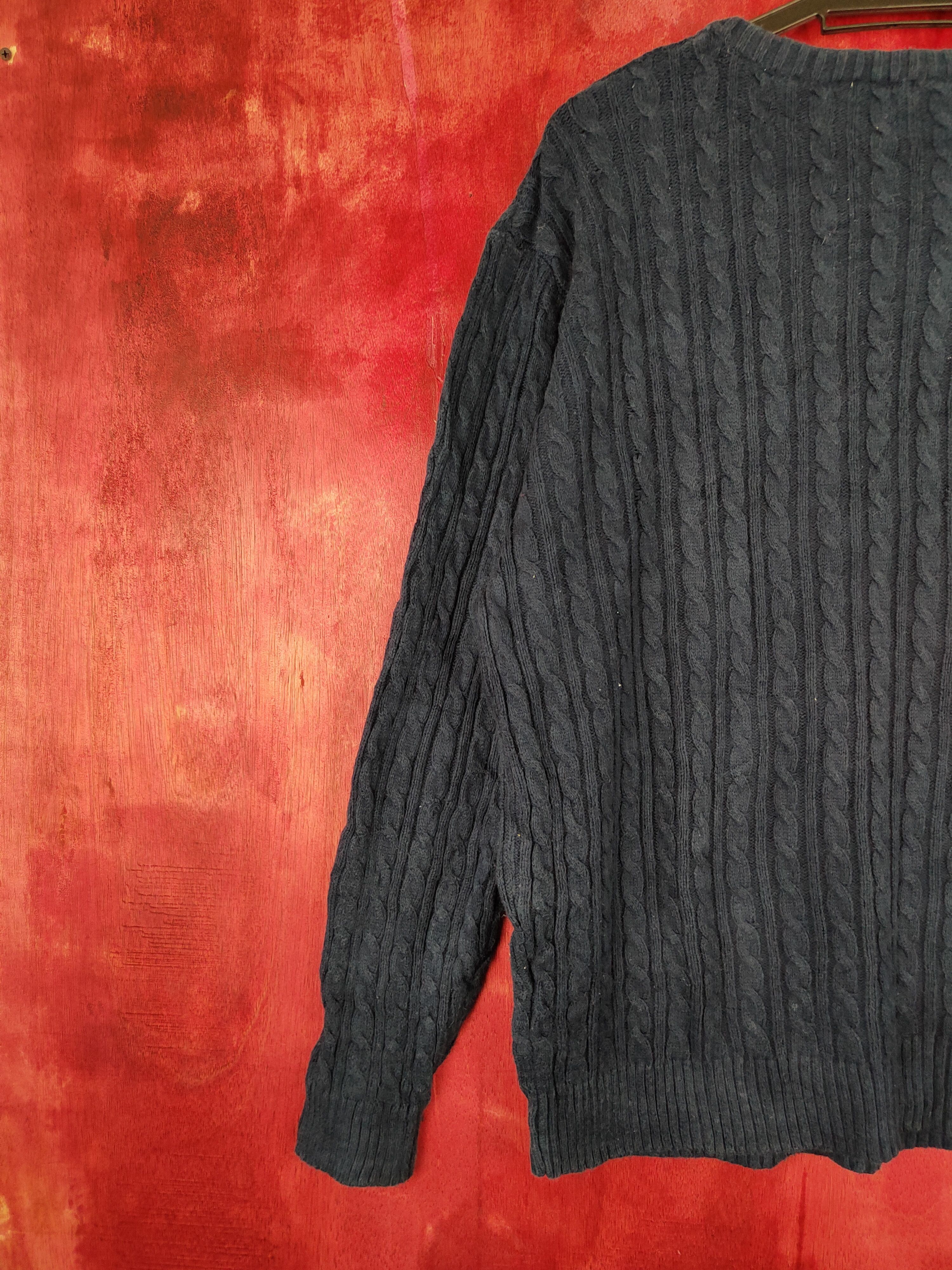 Homespun Knitwear × Japanese Brand GU Dark Blue Knitwear #5275 Size US L / EU 52-54 / 3 - 6 Thumbnail