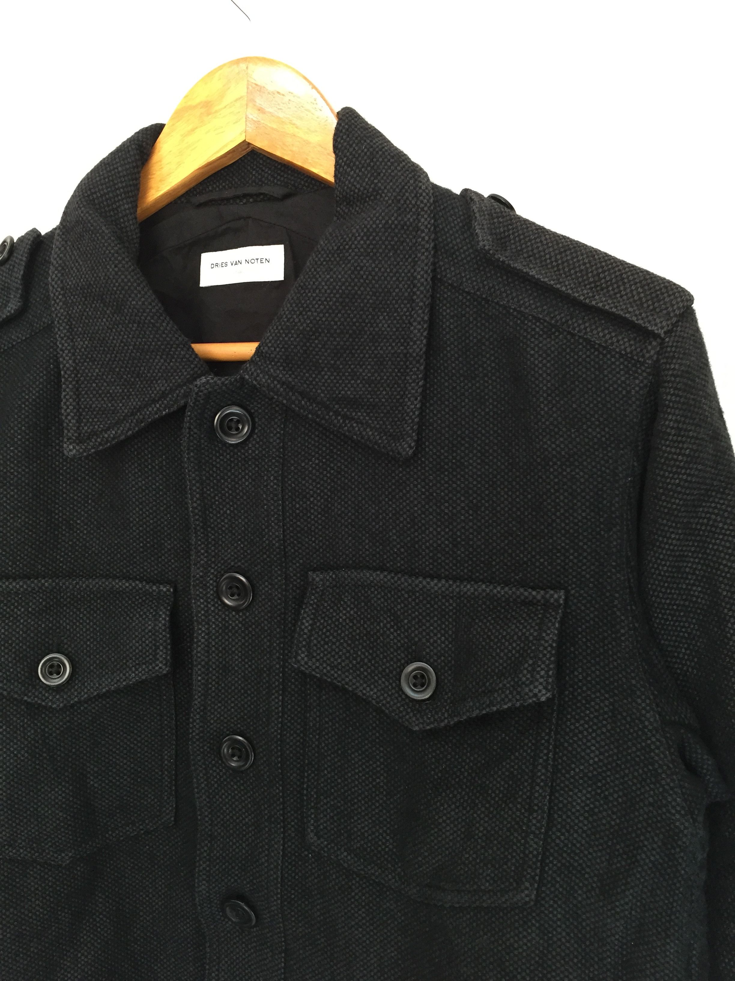 Dries Van Noten M65 Linen wool blend multibutton jacket Size US S / EU 44-46 / 1 - 4 Thumbnail