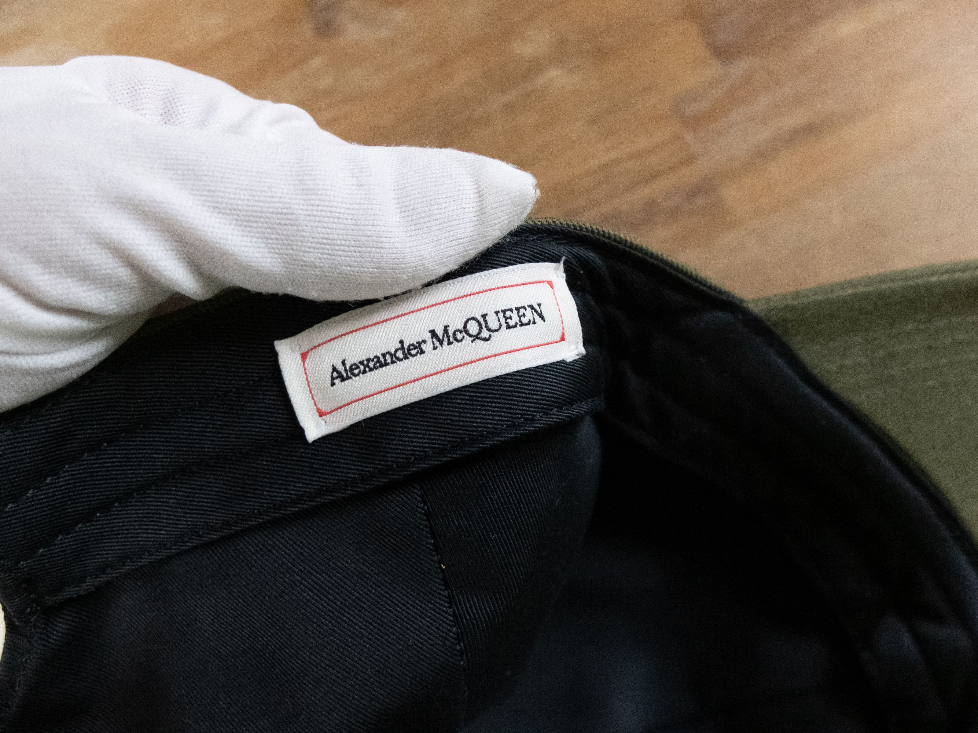 Alexander McQueen ALEXANDER MCQUEEN green cotton logo baseball cap hat Large Size ONE SIZE - 7 Thumbnail