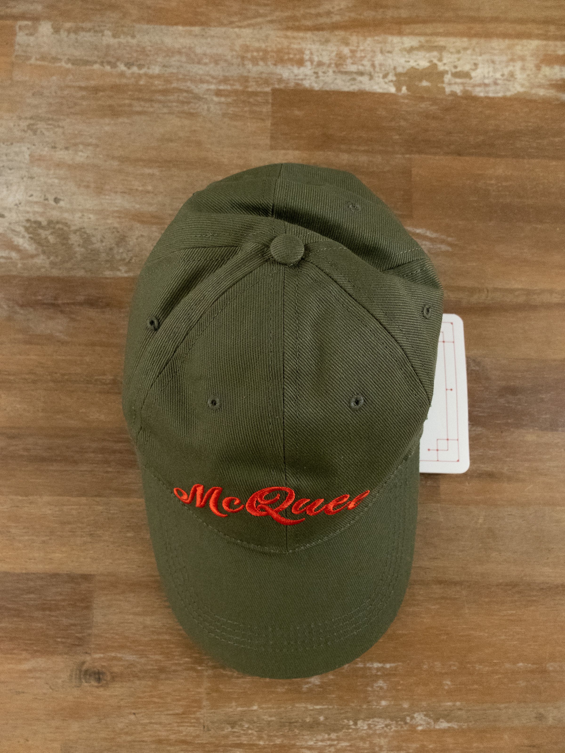 Alexander McQueen ALEXANDER MCQUEEN green cotton logo baseball cap hat Large Size ONE SIZE - 3 Thumbnail
