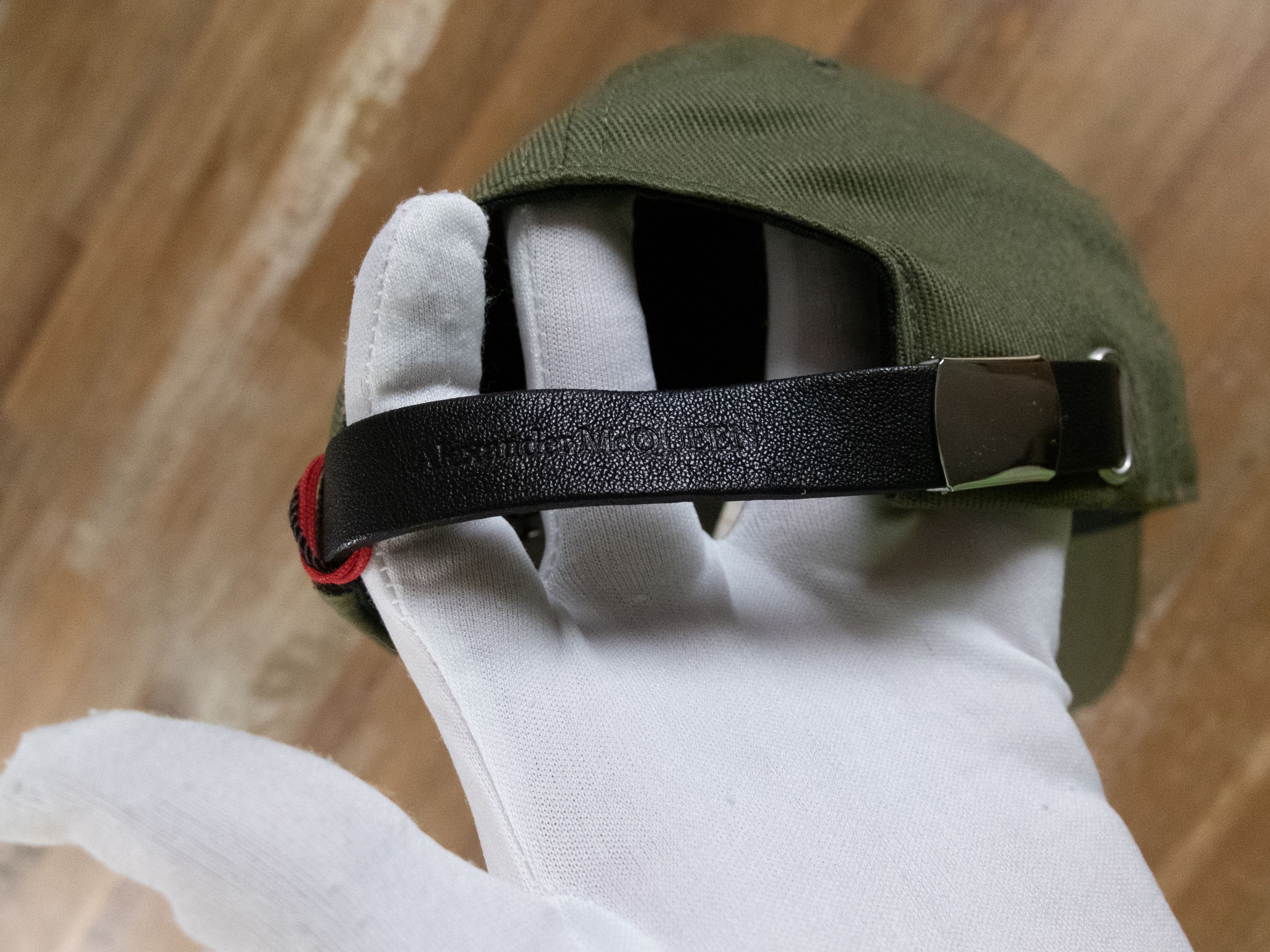Alexander McQueen ALEXANDER MCQUEEN green cotton logo baseball cap hat Large Size ONE SIZE - 5 Thumbnail