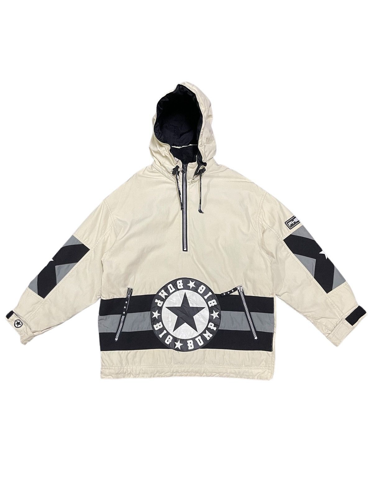 image of Vintage Phenix Gorpcore Style Half Zipper Ski Jacket in White, Men's (Size Large)