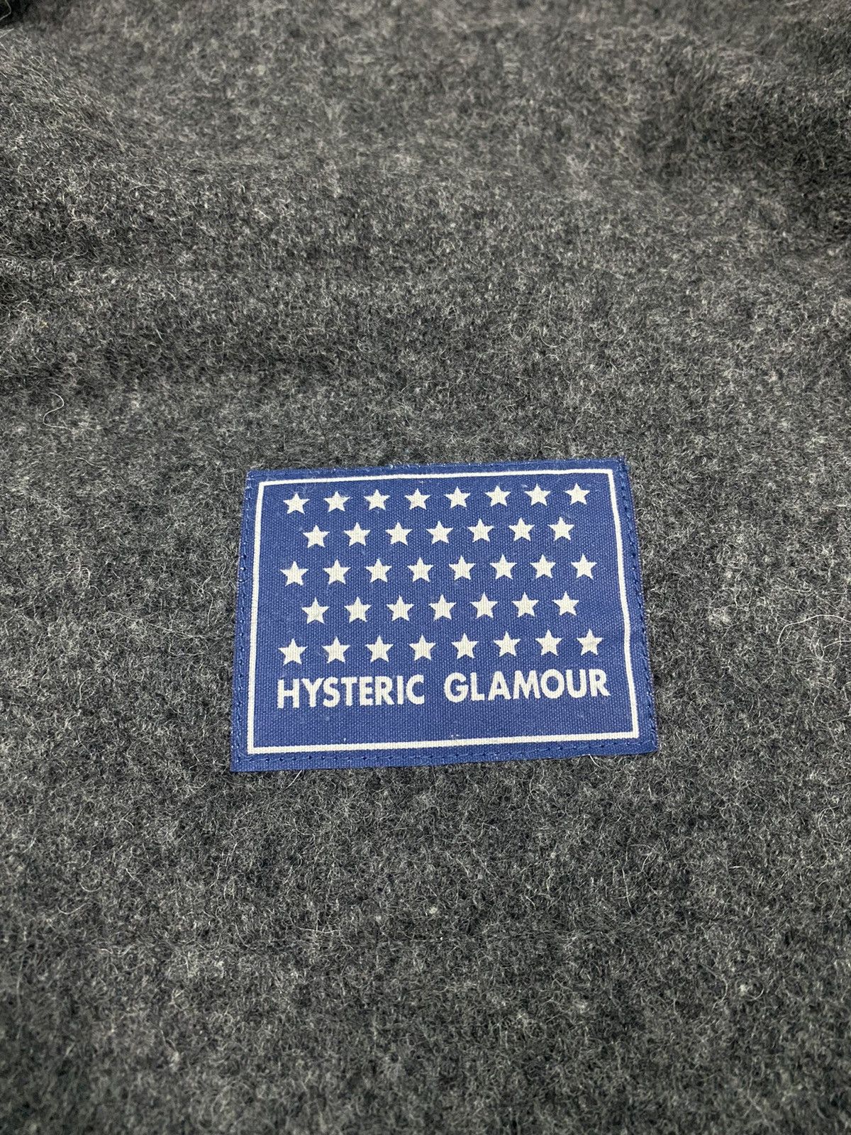 Designer × Hysteric Glamour 🔥VINTAGE HYSTERIC GLAMOUR 69-70 DUFFLE WOOL WITH PATCHES Size US M / EU 48-50 / 2 - 20 Thumbnail