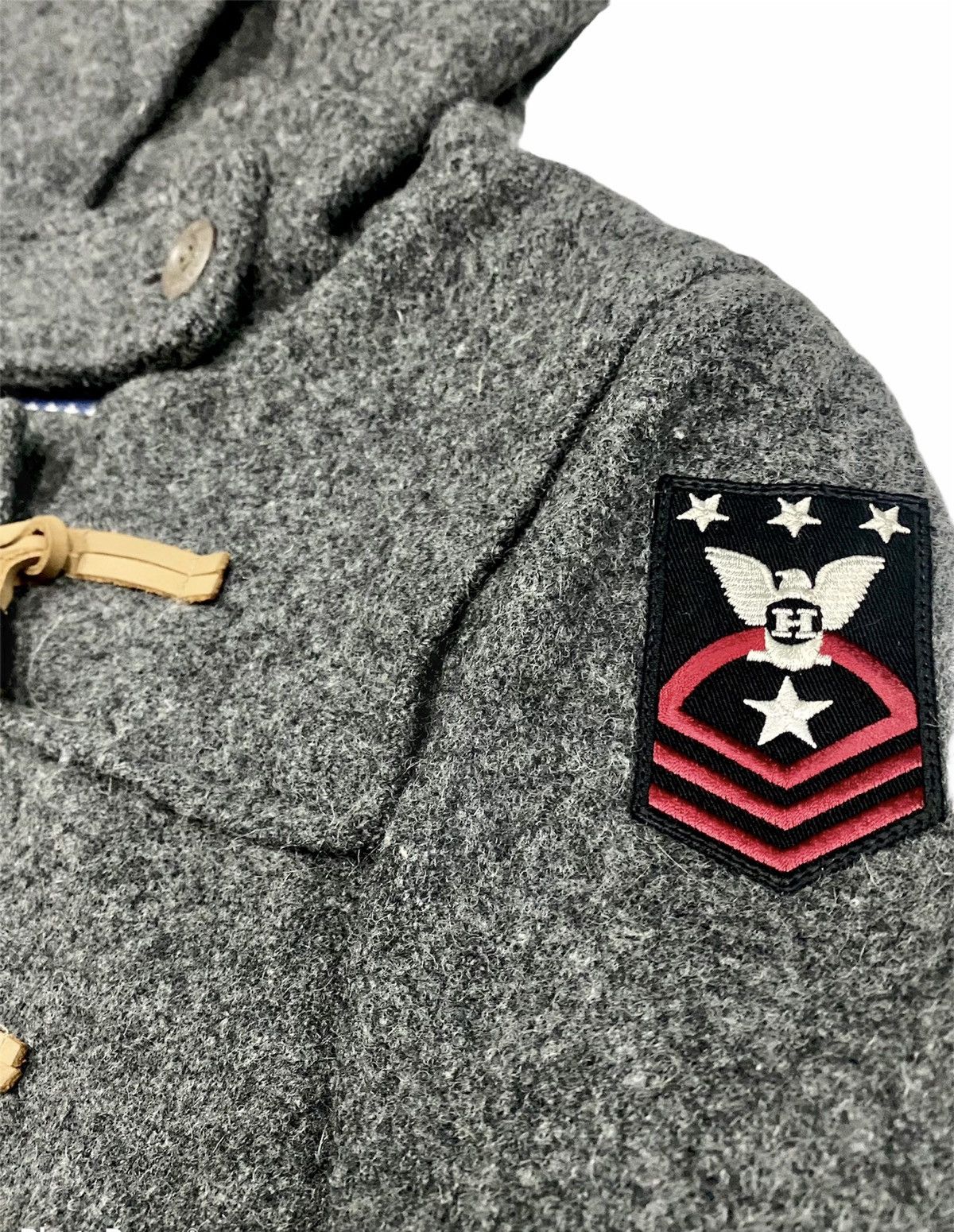 Designer × Hysteric Glamour 🔥VINTAGE HYSTERIC GLAMOUR 69-70 DUFFLE WOOL WITH PATCHES Size US M / EU 48-50 / 2 - 8 Thumbnail