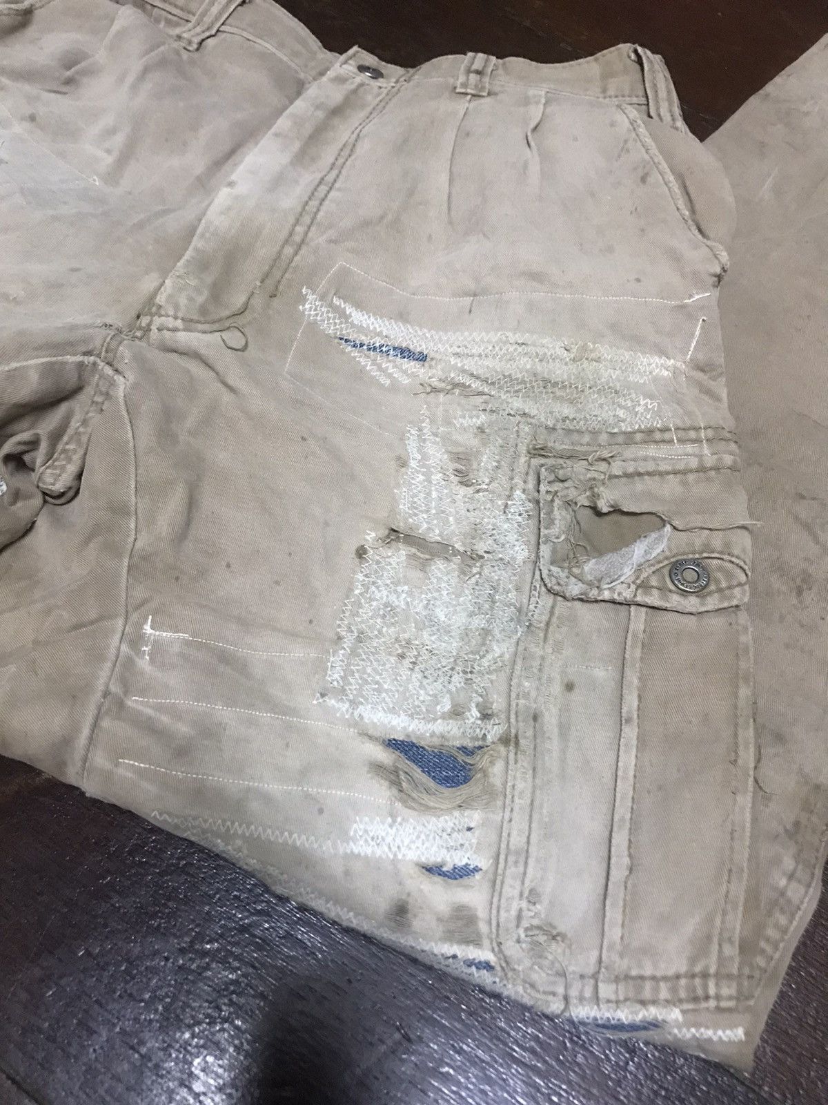 Japanese Brand cargo pants distressed Japanese brand Size US 30 / EU 46 - 4 Thumbnail