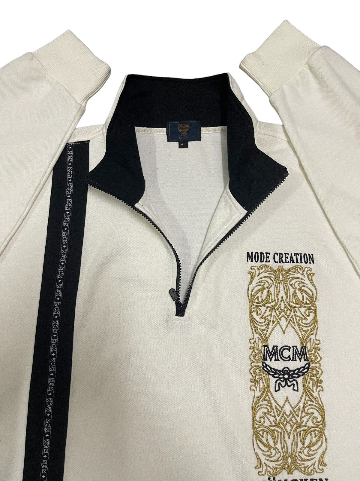 MCM Vintage MCM Embroidery Logo Half Zipper Jacket Size US L / EU 52-54 / 3 - 5 Thumbnail