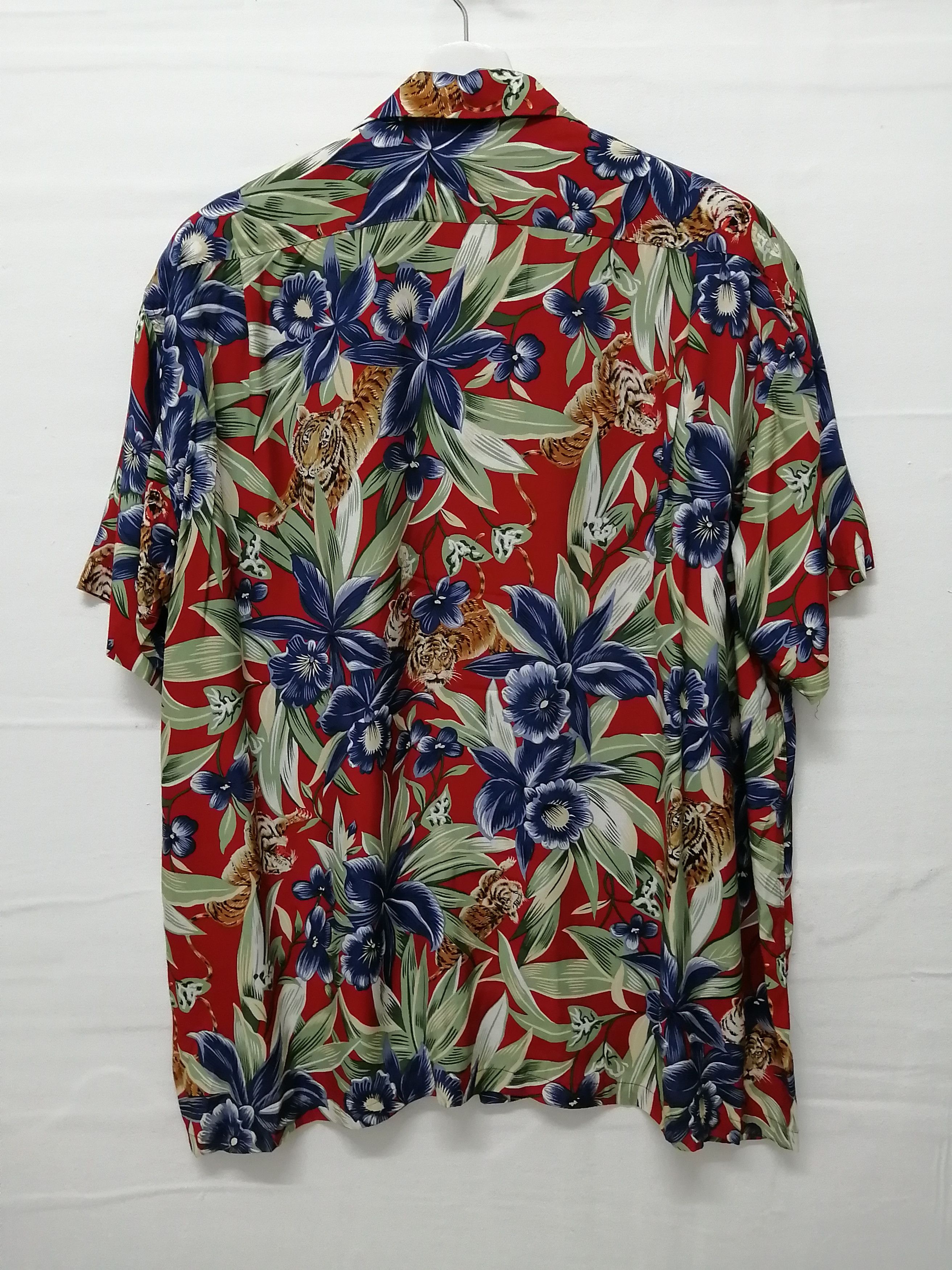 Japanese Brand Hawaiian Shirt Tiger Rayon Shirt