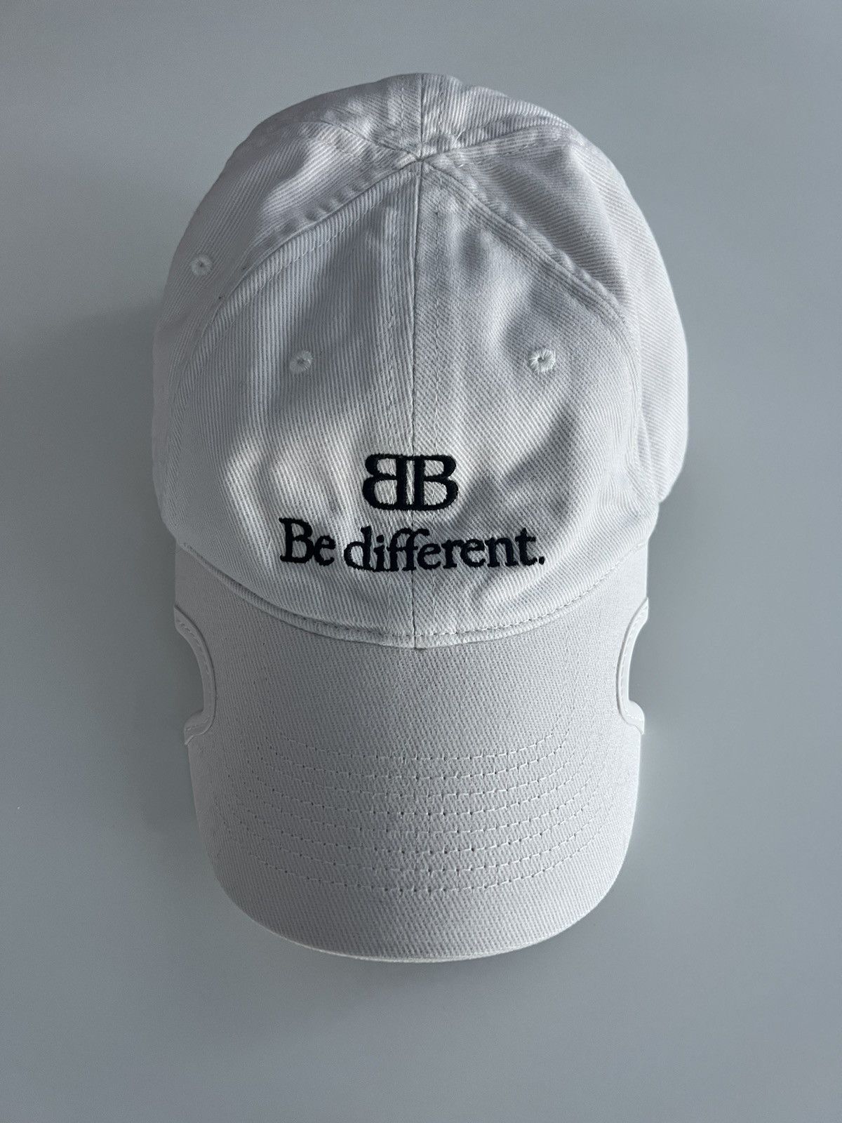 image of NWT Balenciaga Bb Be Different Logo Hat in Black, Men's