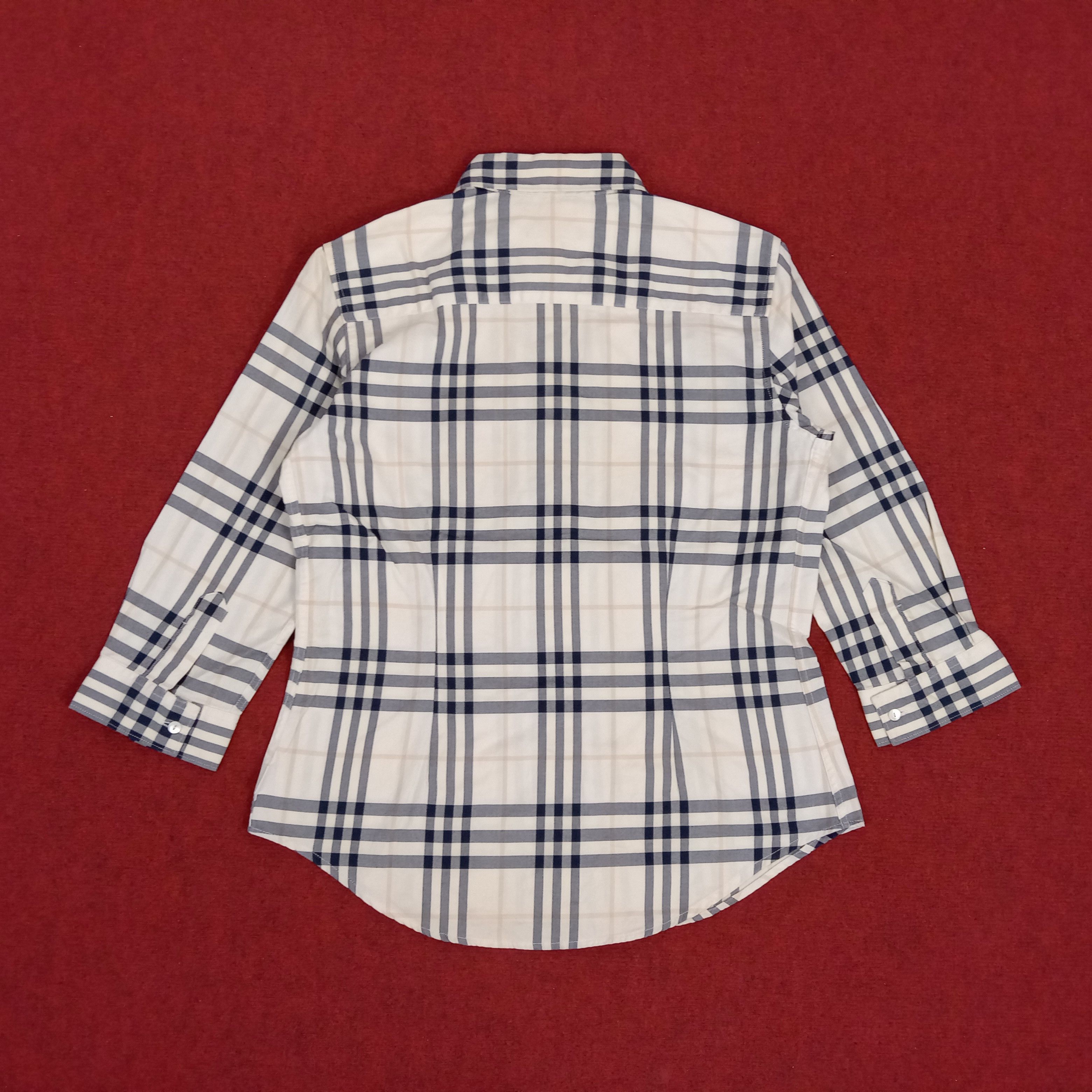 Burberry × Vintage Burberry London Nova Check Design Style Formal Shirt Size S / US 4 / IT 40 - 2 Thumbnail