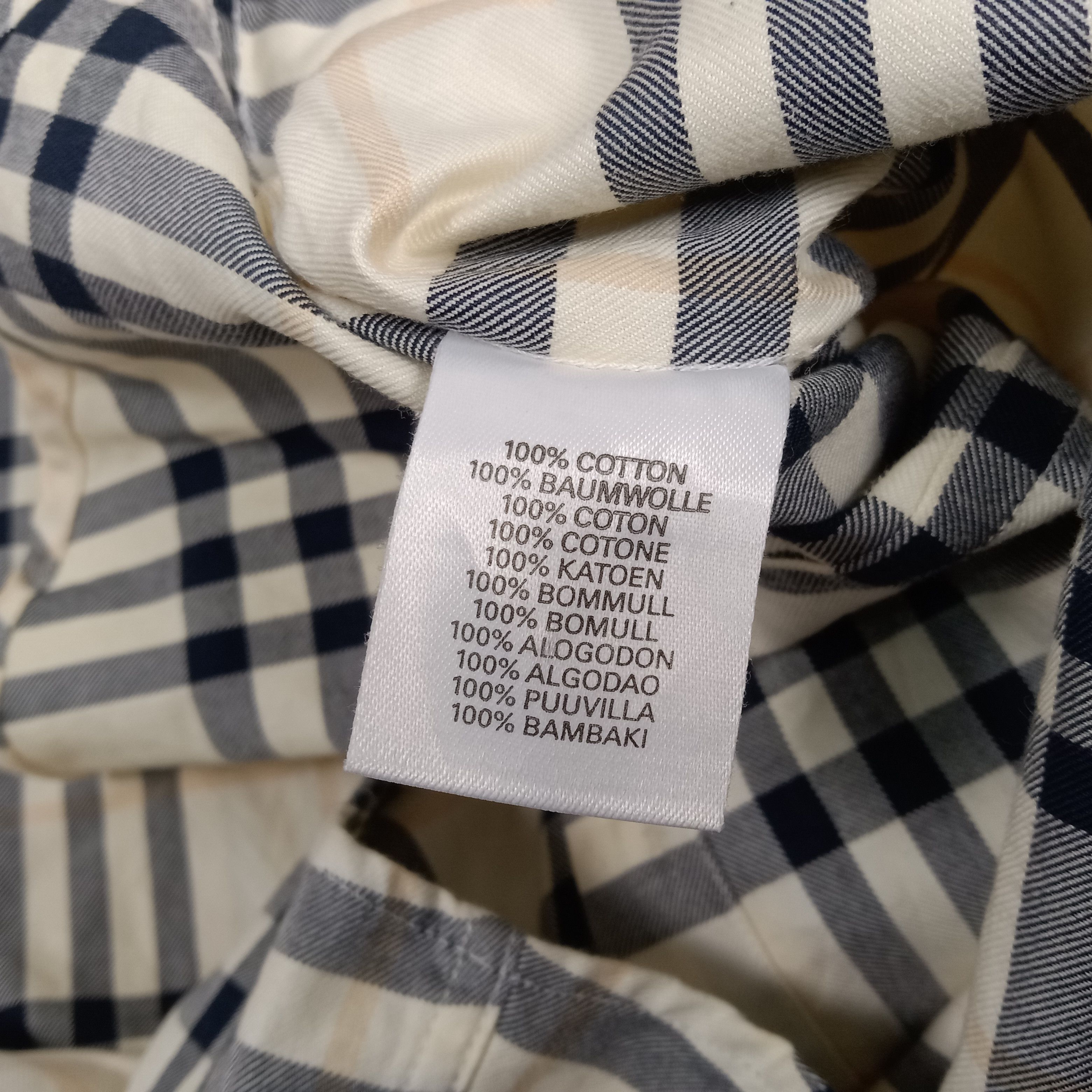 Burberry × Vintage Burberry London Nova Check Design Style Formal Shirt Size S / US 4 / IT 40 - 8 Thumbnail
