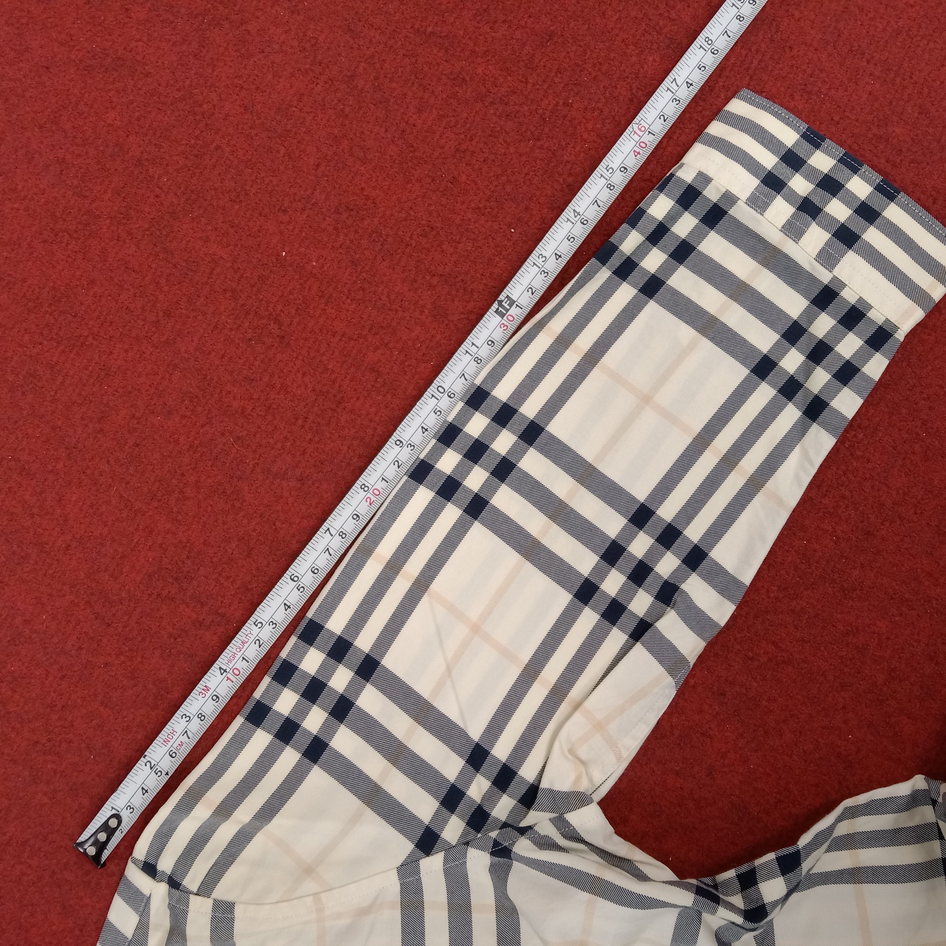 Burberry × Vintage Burberry London Nova Check Design Style Formal Shirt Size S / US 4 / IT 40 - 11 Thumbnail