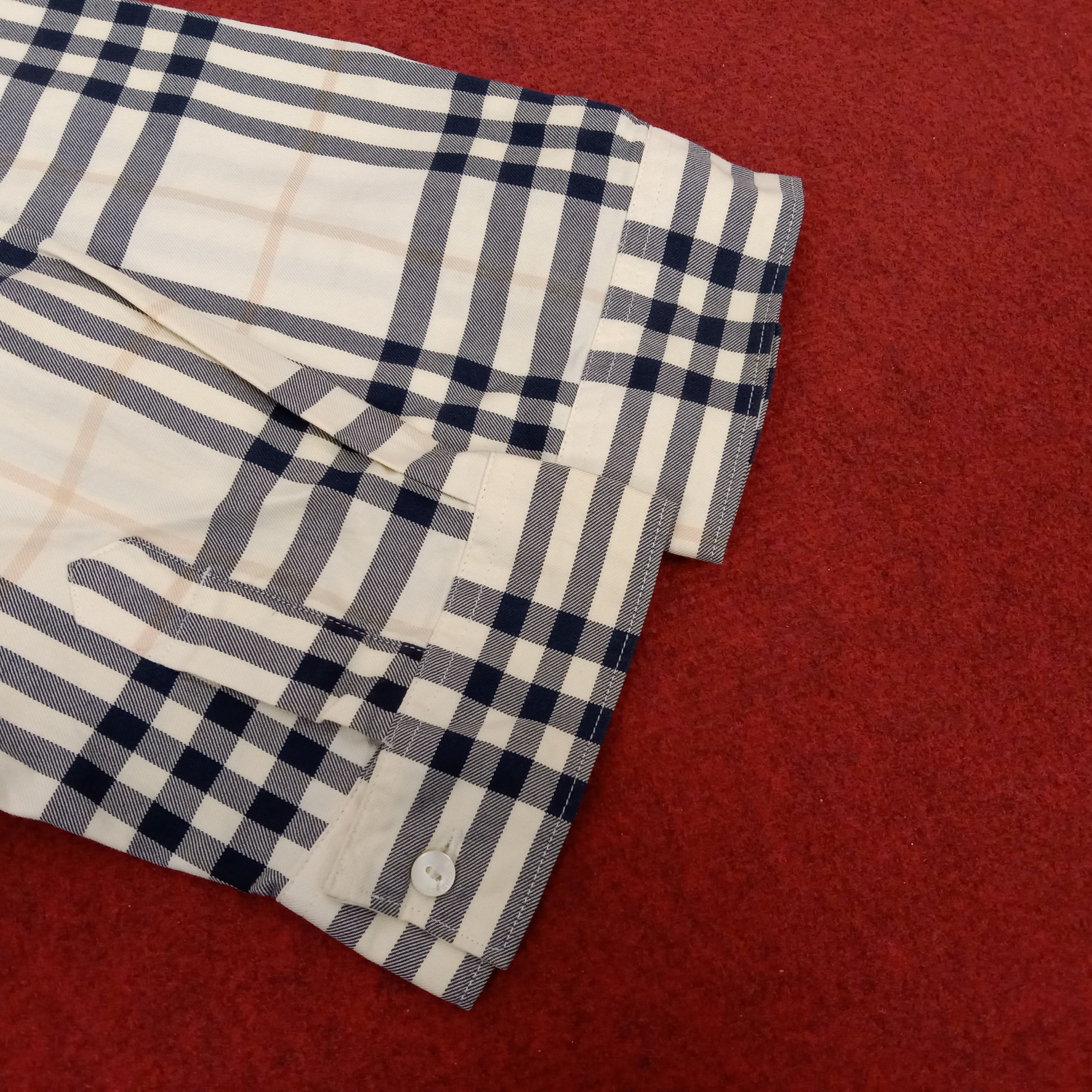 Burberry × Vintage Burberry London Nova Check Design Style Formal Shirt Size S / US 4 / IT 40 - 5 Thumbnail