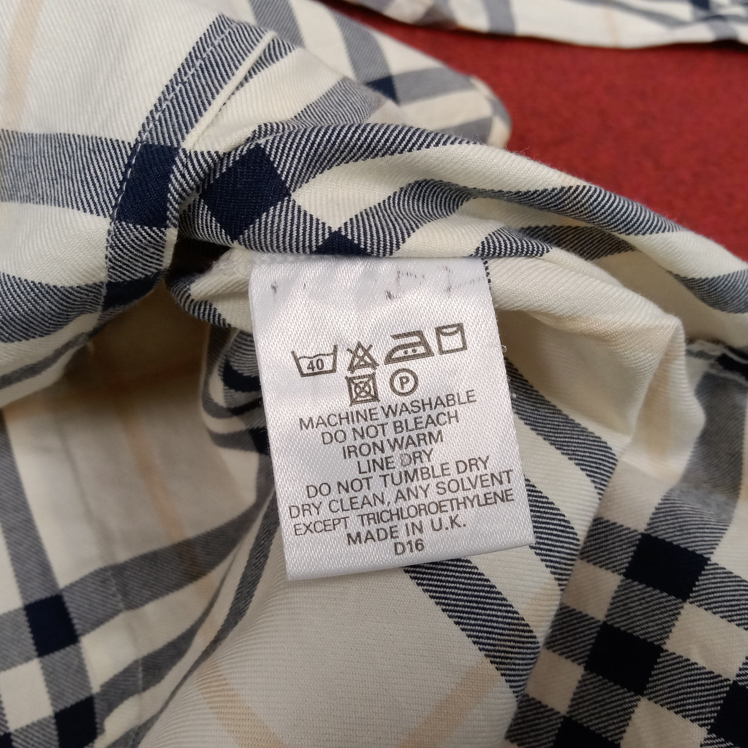 Burberry × Vintage Burberry London Nova Check Design Style Formal Shirt Size S / US 4 / IT 40 - 7 Thumbnail