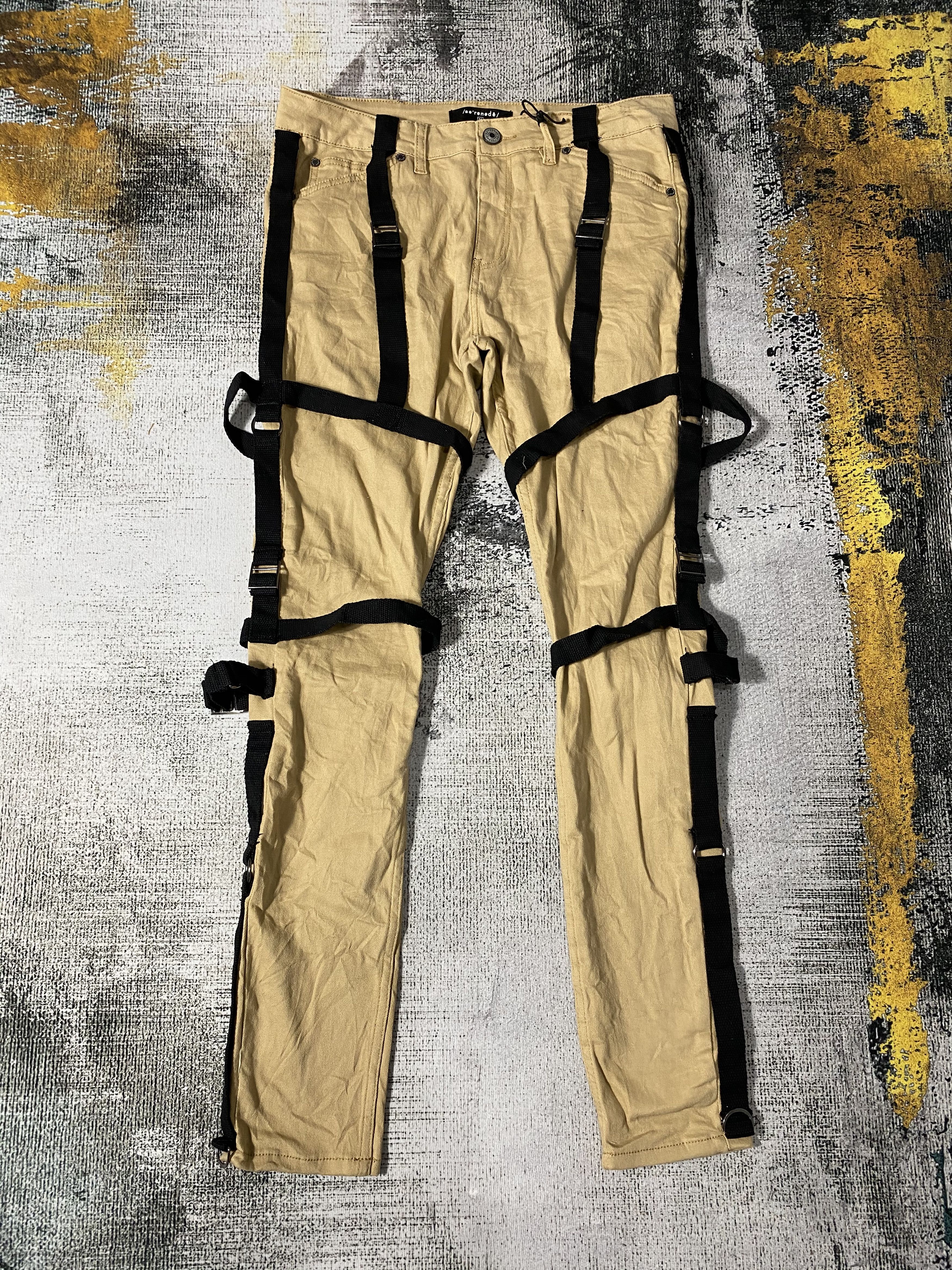 Japanese Brand Tactical Punk Bondage Pants Skinny Fit Japanese Brand Size US 34 / EU 50 - 3 Thumbnail