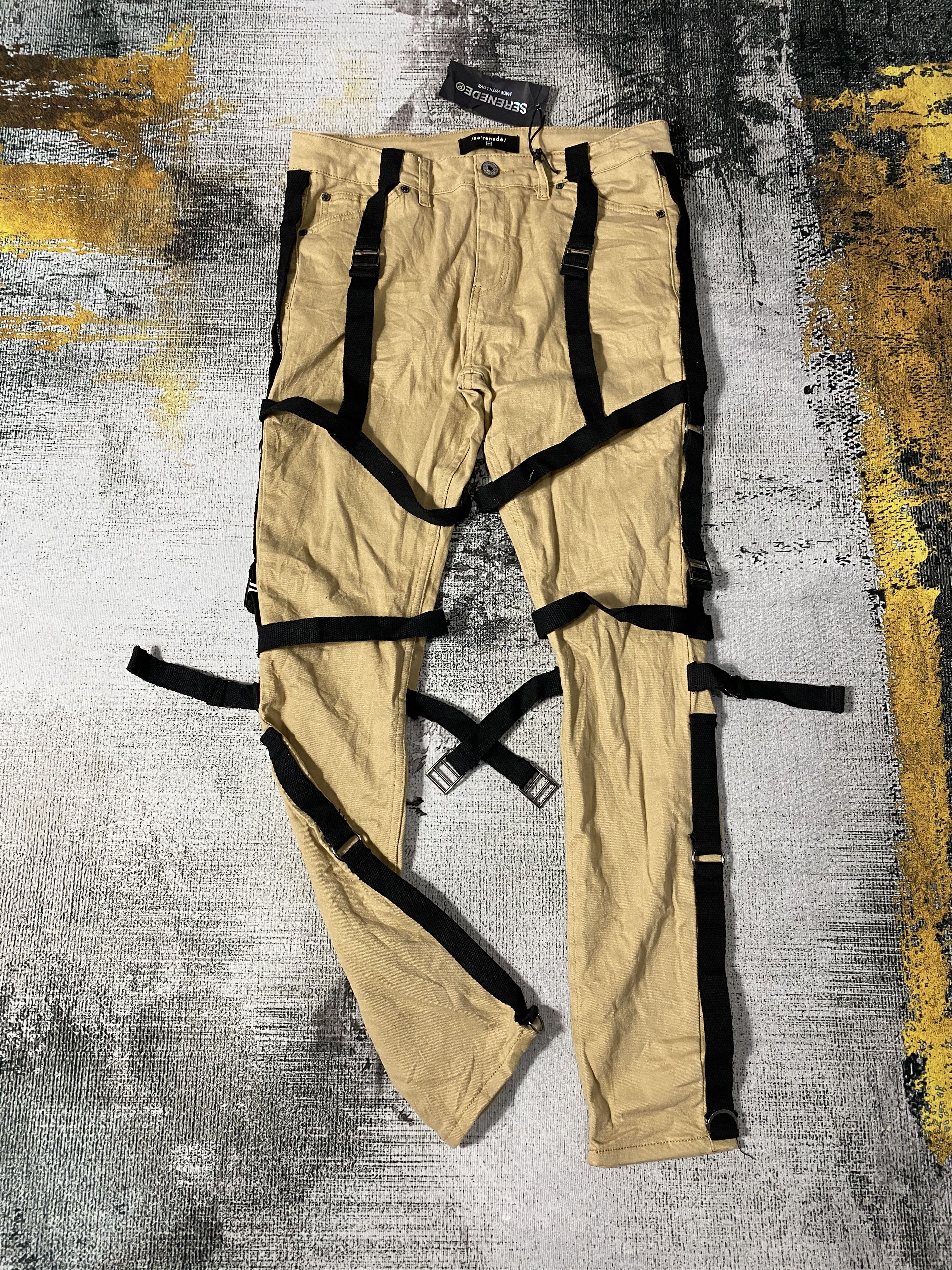 Japanese Brand Tactical Punk Bondage Pants Skinny Fit Japanese Brand Size US 34 / EU 50 - 1 Thumbnail