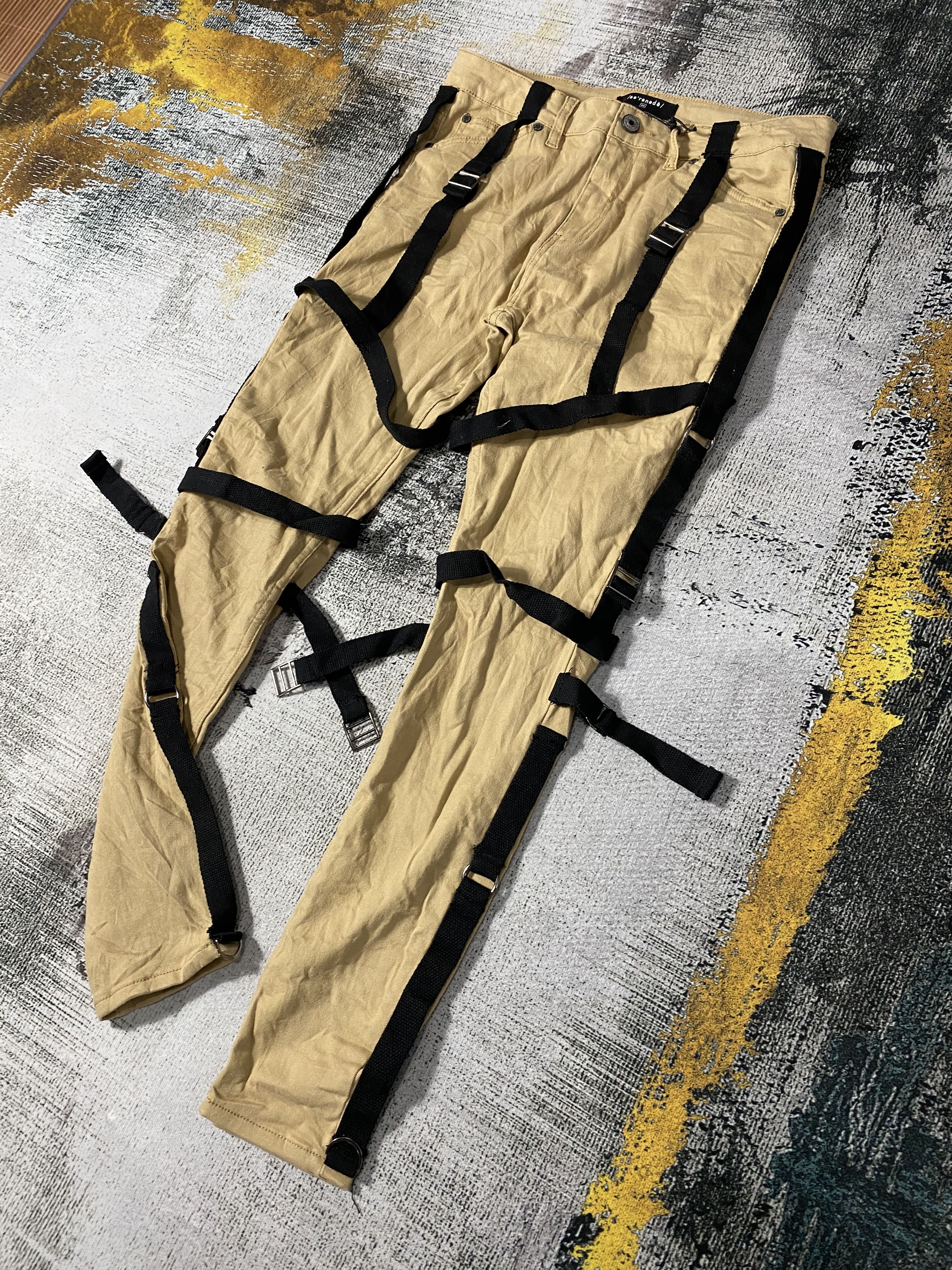 Japanese Brand Tactical Punk Bondage Pants Skinny Fit Japanese Brand Size US 34 / EU 50 - 14 Thumbnail