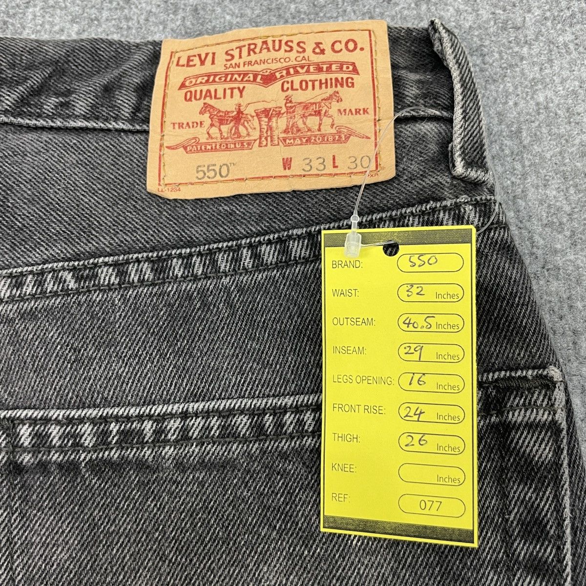 Levi's × Vintage Vintage Levi's 550 Faded Black Jeans -wc077 Size US 32 / EU 48 - 8 Thumbnail
