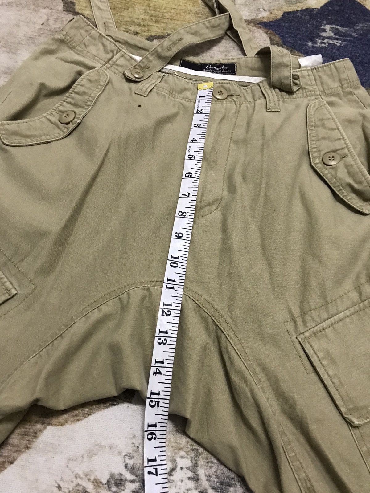 Japanese Brand × Vintage Japanese Brand Dominate Handcrafted jean Drop Crotch Cargo Size US 30 / EU 46 - 12 Thumbnail