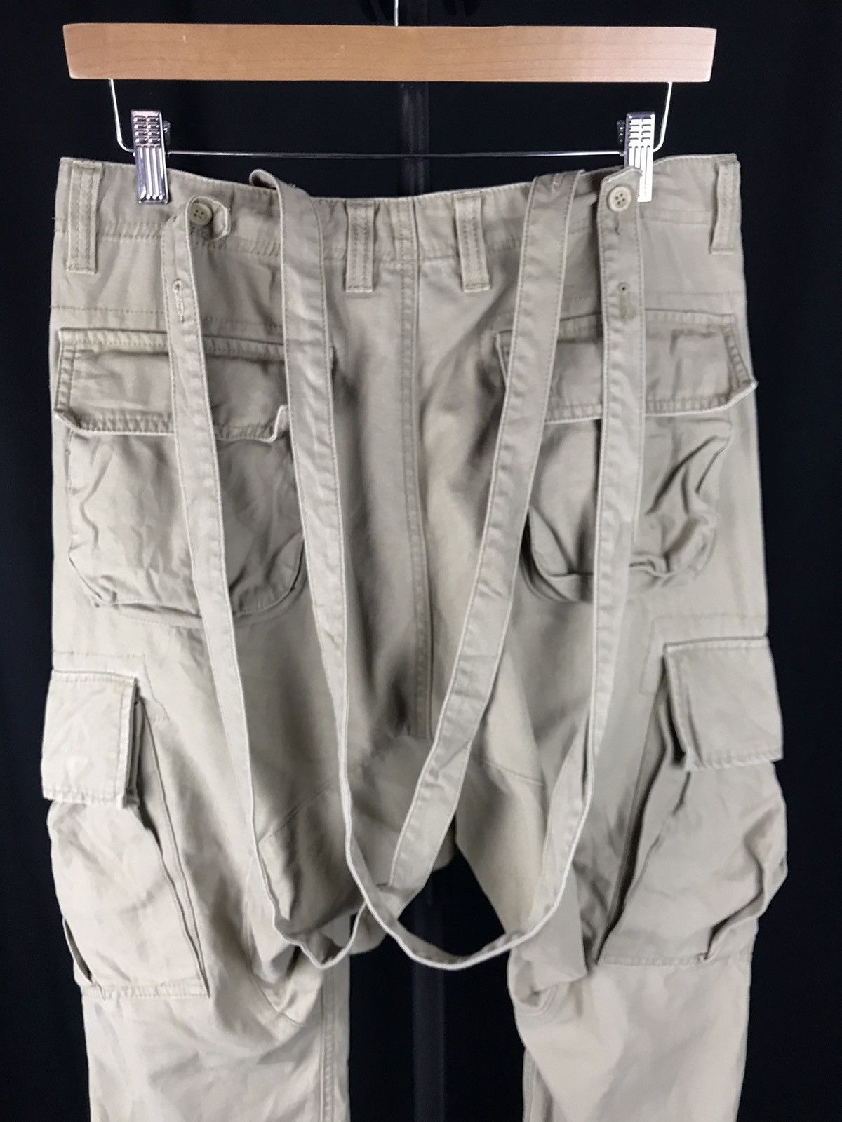 Japanese Brand × Vintage Japanese Brand Dominate Handcrafted jean Drop Crotch Cargo Size US 30 / EU 46 - 6 Thumbnail