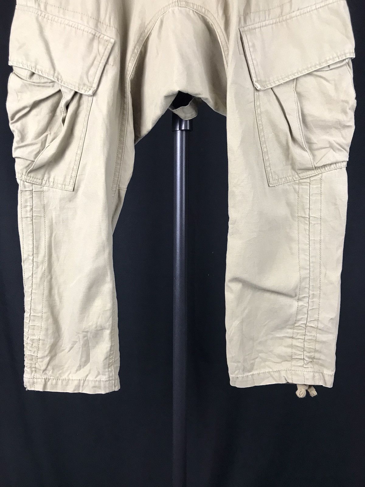 Japanese Brand × Vintage Japanese Brand Dominate Handcrafted jean Drop Crotch Cargo Size US 30 / EU 46 - 5 Thumbnail