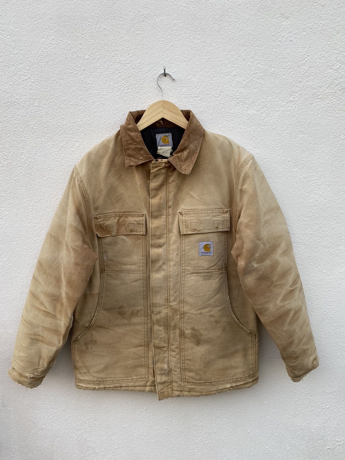 Carhartt Vintage Carhartt canvas detroit worker distressed jacket Size US M / EU 48-50 / 2 - 1 Thumbnail