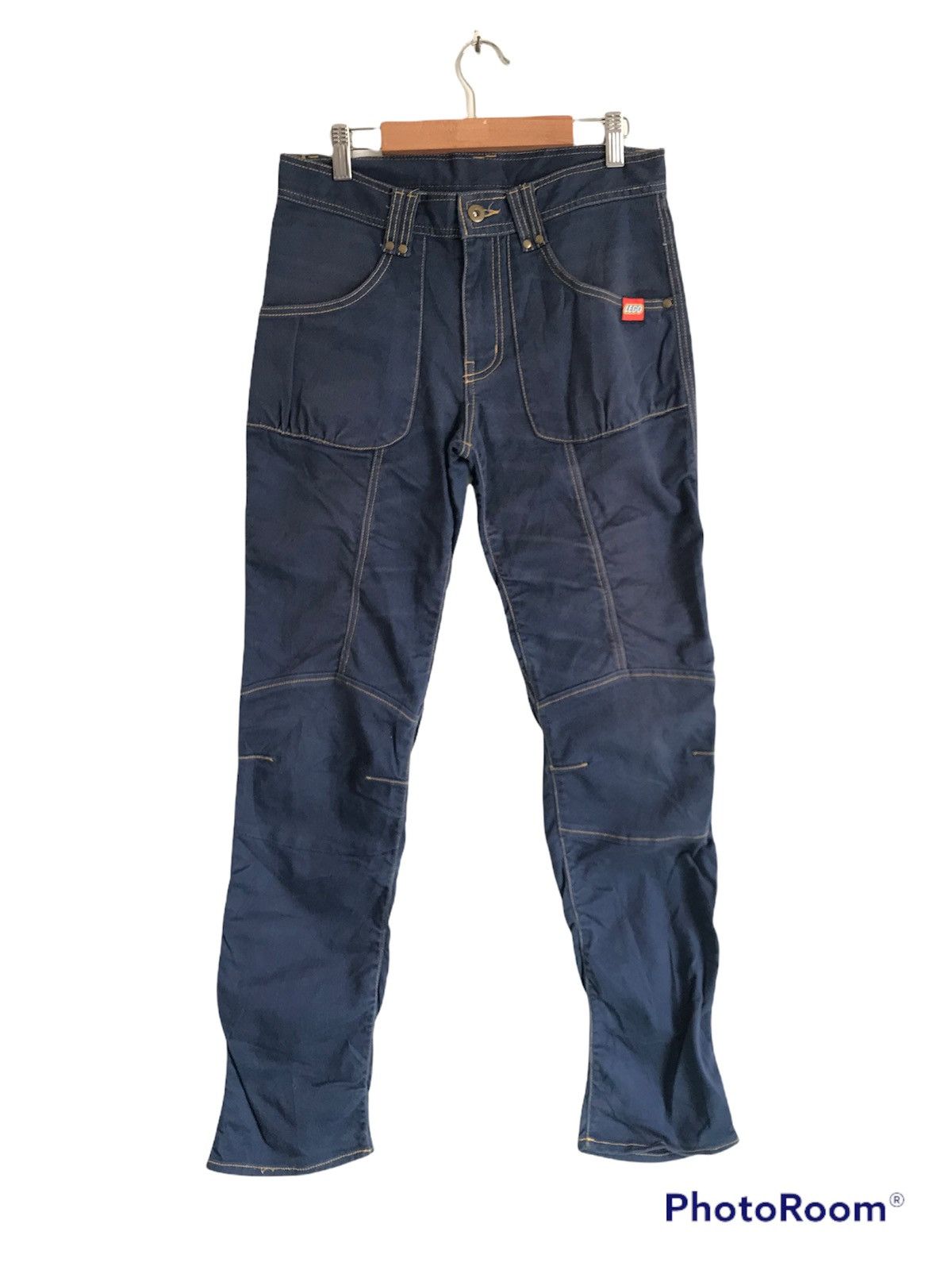 Japanese Brand Lego Jean Biker Style Denim Size US 29 - 2 Thumbnail