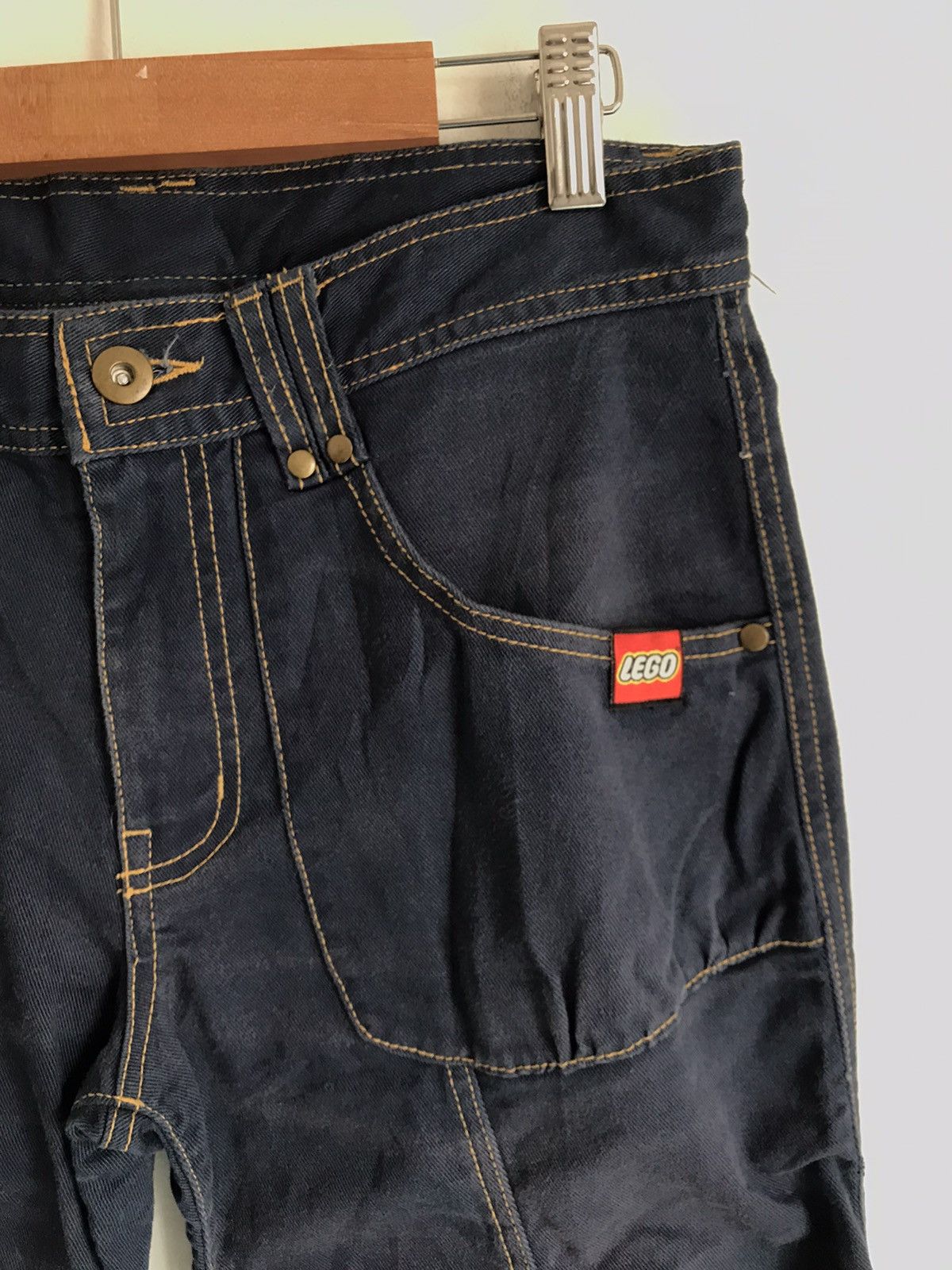 Japanese Brand Lego Jean Biker Style Denim Size US 29 - 5 Thumbnail
