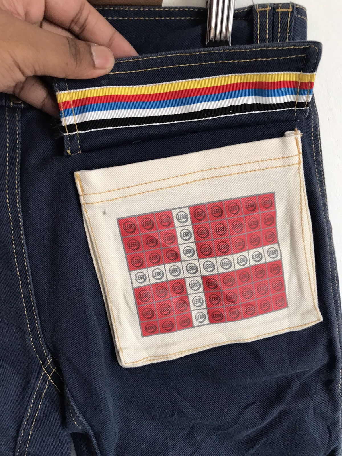 Japanese Brand Lego Jean Biker Style Denim Size US 29 - 6 Thumbnail