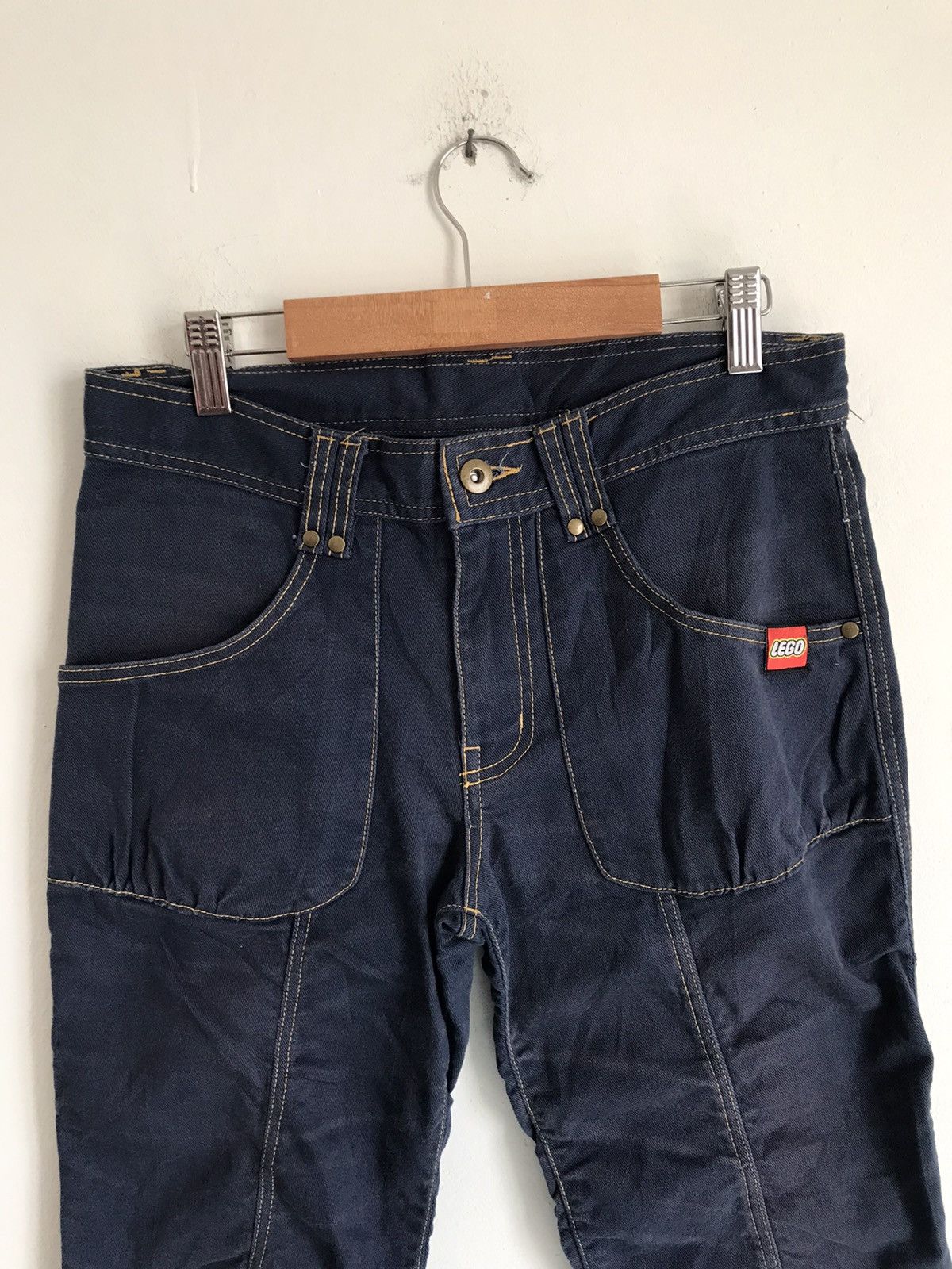 Japanese Brand Lego Jean Biker Style Denim Size US 29 - 4 Thumbnail