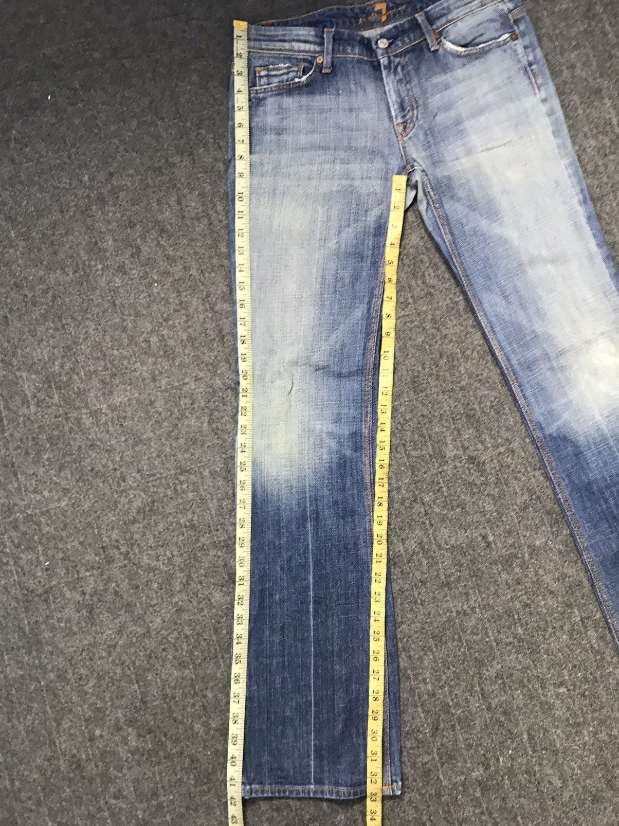 7 For All Mankind 7 For All Mankind Flynt Straight Cut Indigo Denim Size US 32 / EU 48 - 15 Thumbnail