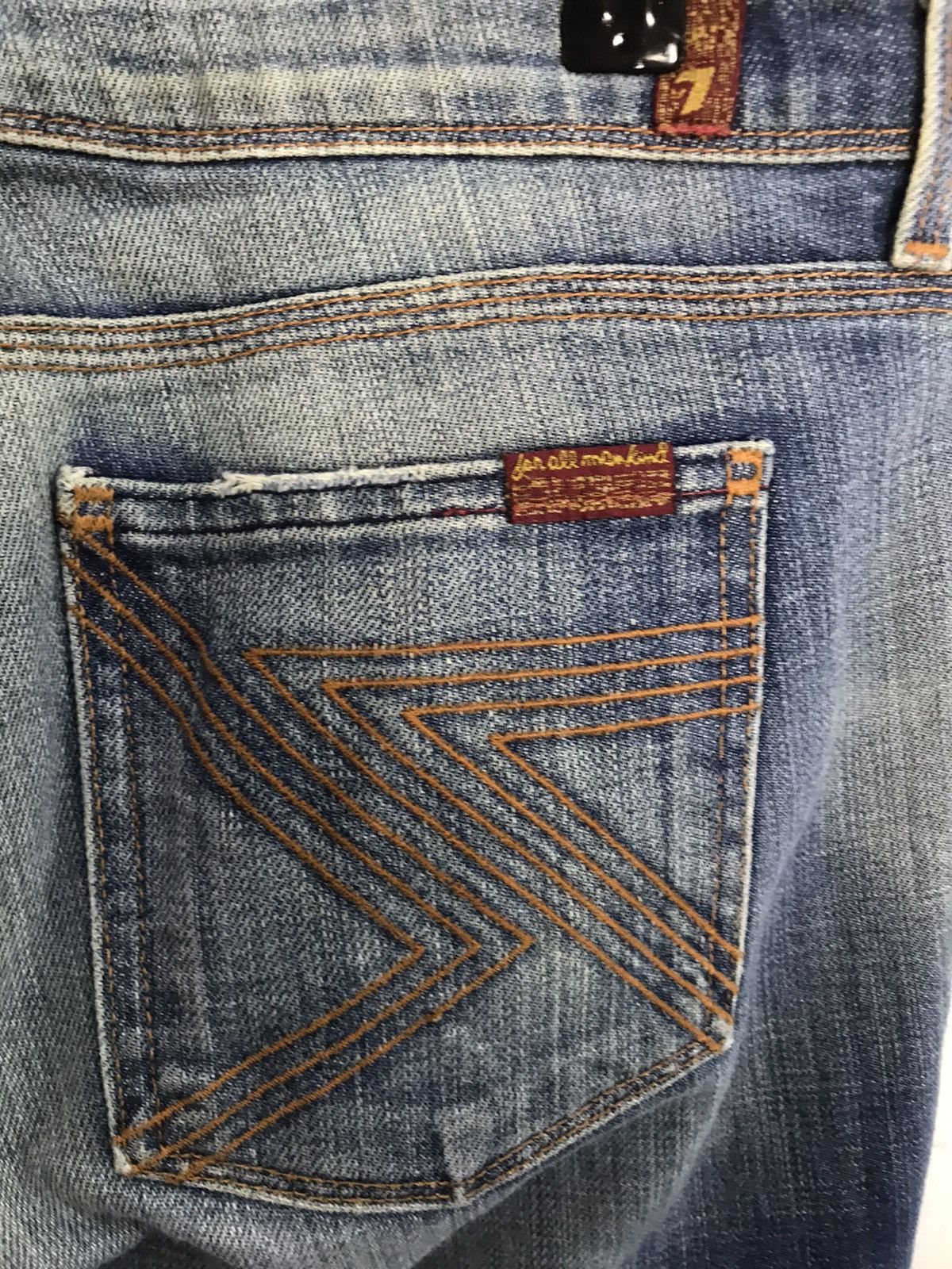 7 For All Mankind 7 For All Mankind Flynt Straight Cut Indigo Denim Size US 32 / EU 48 - 7 Thumbnail