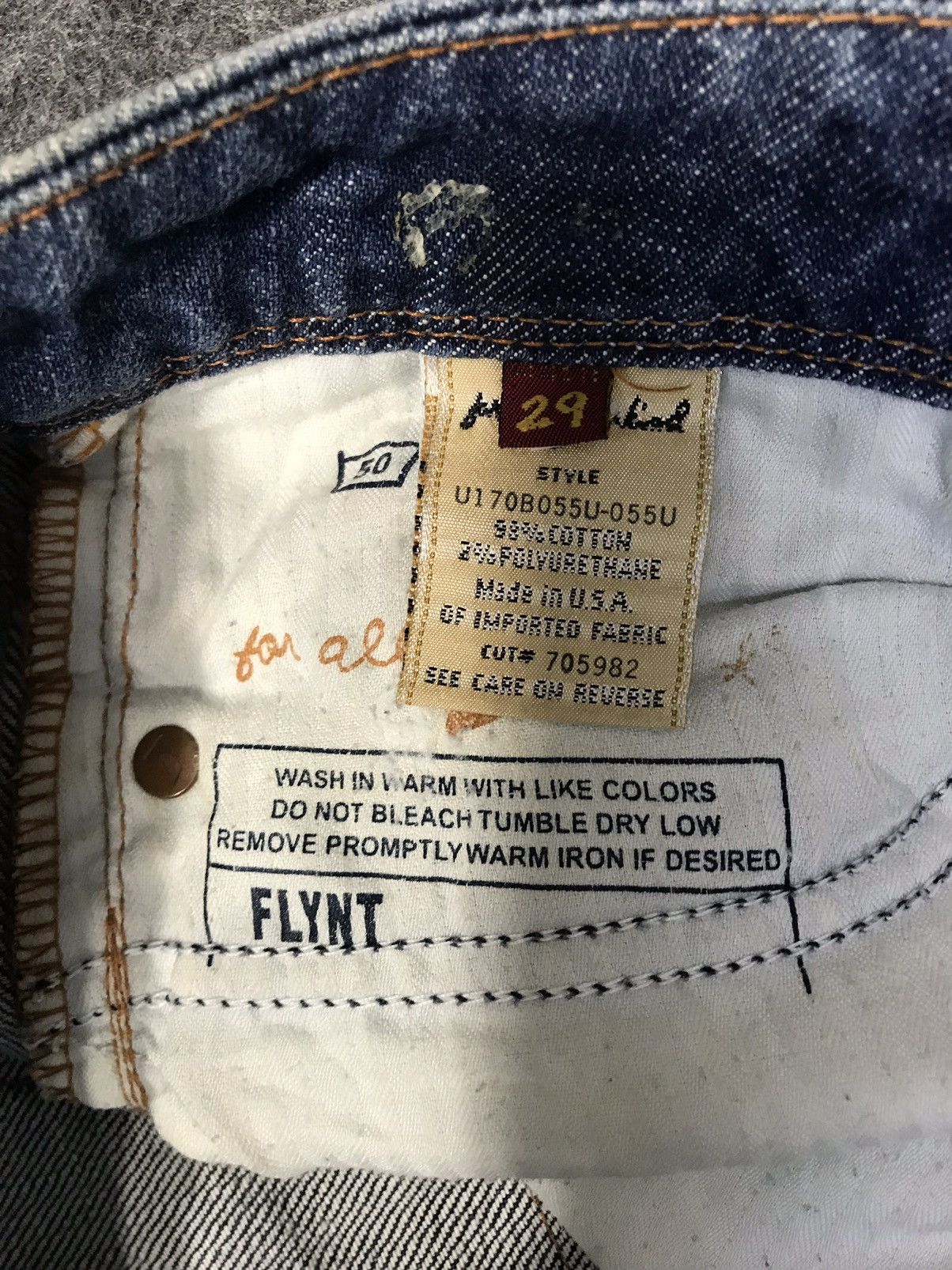 7 For All Mankind 7 For All Mankind Flynt Straight Cut Indigo Denim Size US 32 / EU 48 - 12 Thumbnail