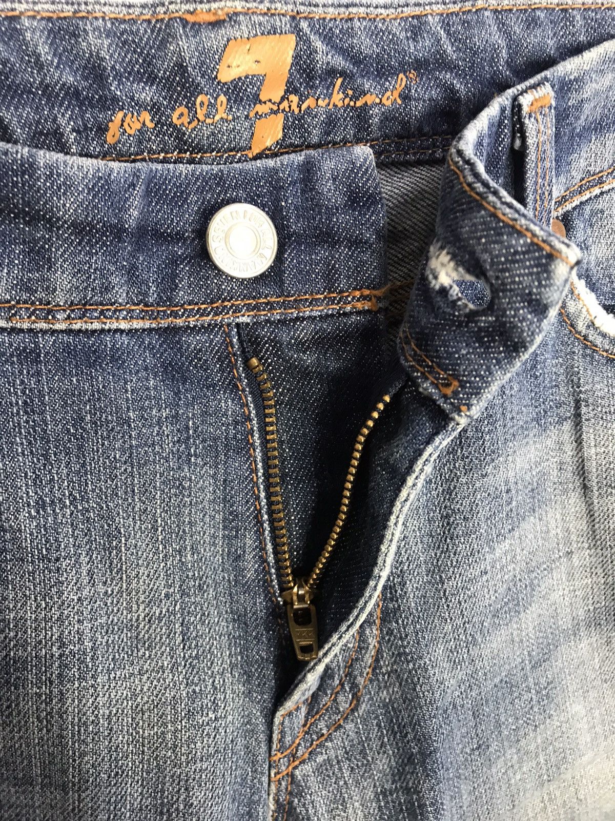 7 For All Mankind 7 For All Mankind Flynt Straight Cut Indigo Denim Size US 32 / EU 48 - 6 Thumbnail