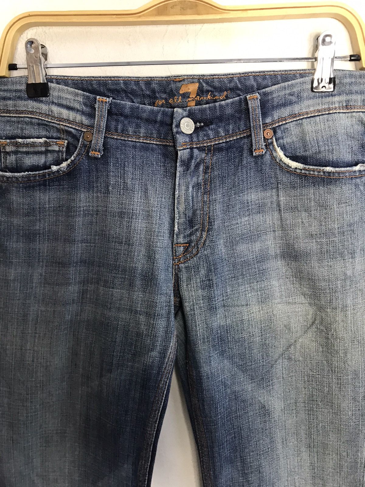 7 For All Mankind 7 For All Mankind Flynt Straight Cut Indigo Denim Size US 32 / EU 48 - 3 Thumbnail