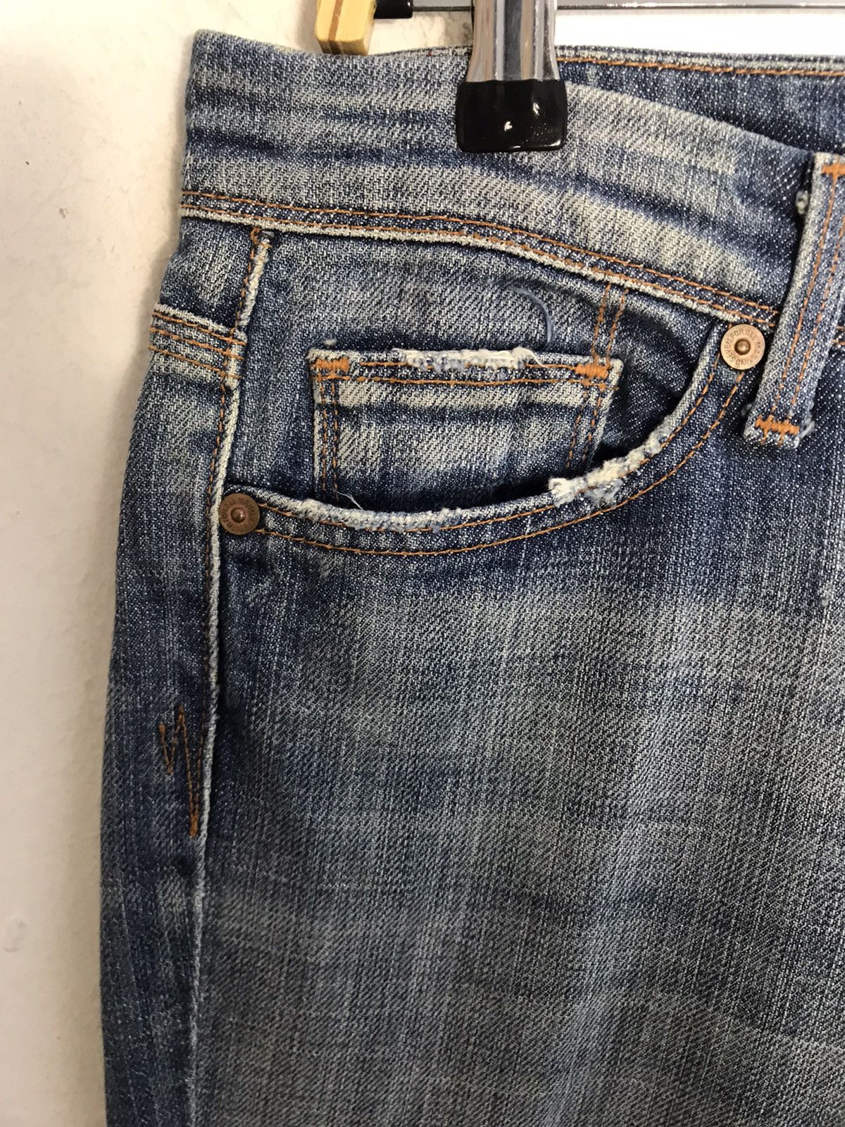 7 For All Mankind 7 For All Mankind Flynt Straight Cut Indigo Denim Size US 32 / EU 48 - 5 Thumbnail