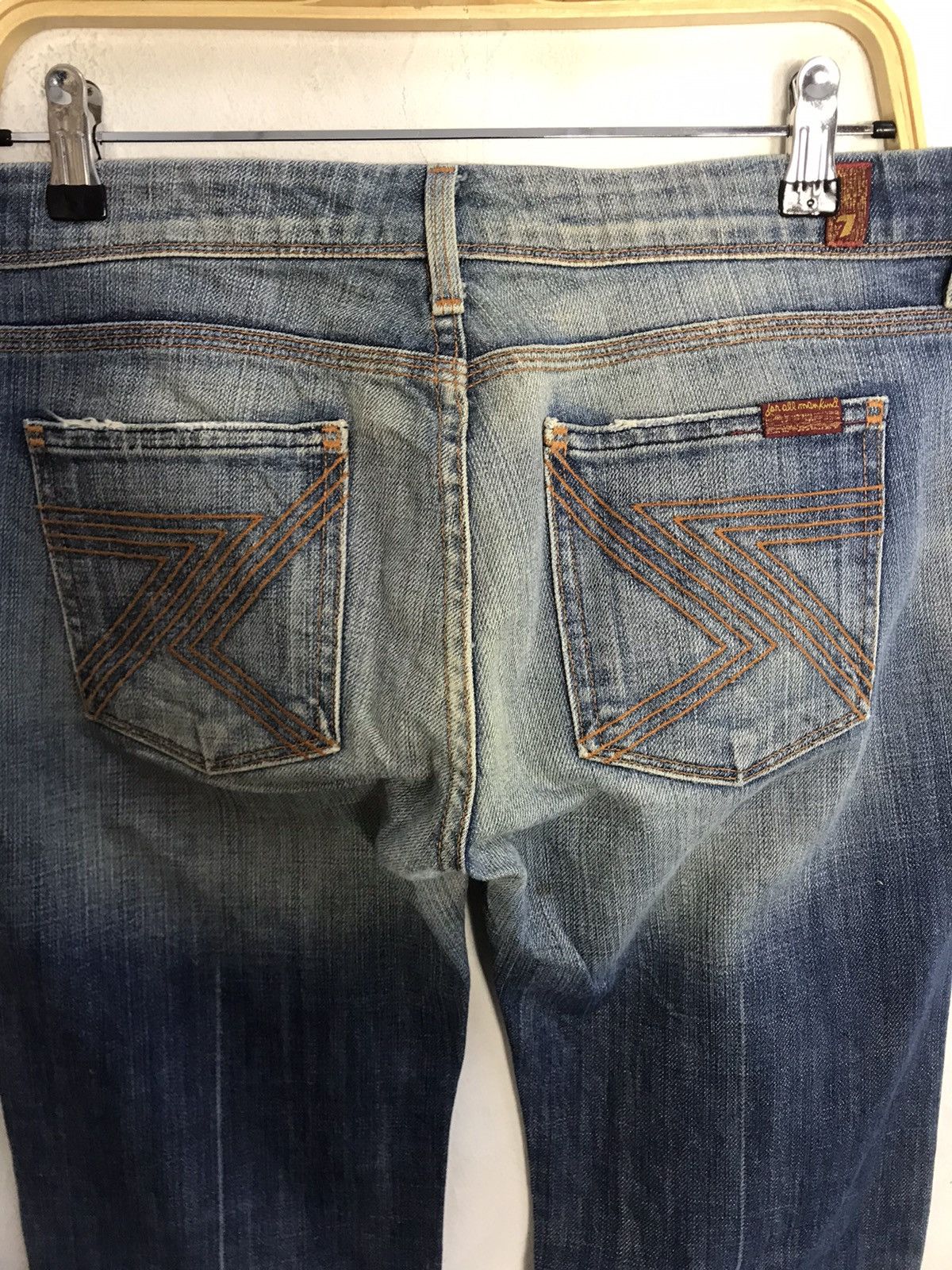 7 For All Mankind 7 For All Mankind Flynt Straight Cut Indigo Denim Size US 32 / EU 48 - 4 Thumbnail