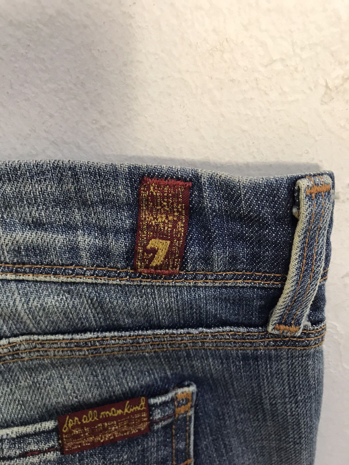 7 For All Mankind 7 For All Mankind Flynt Straight Cut Indigo Denim Size US 32 / EU 48 - 10 Thumbnail
