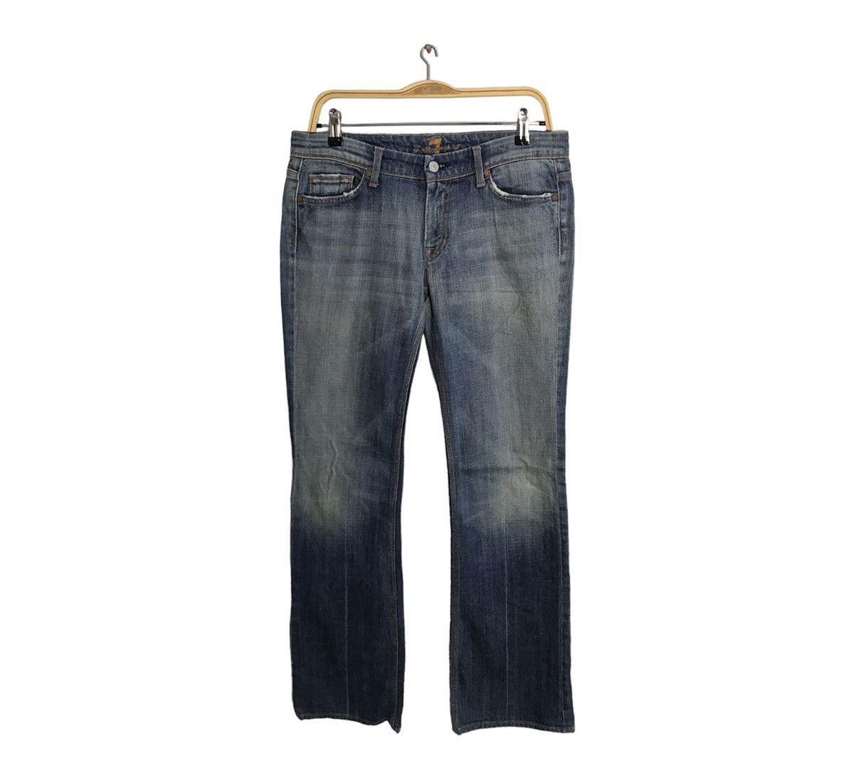 7 For All Mankind 7 For All Mankind Flynt Straight Cut Indigo Denim Size US 32 / EU 48 - 2 Thumbnail