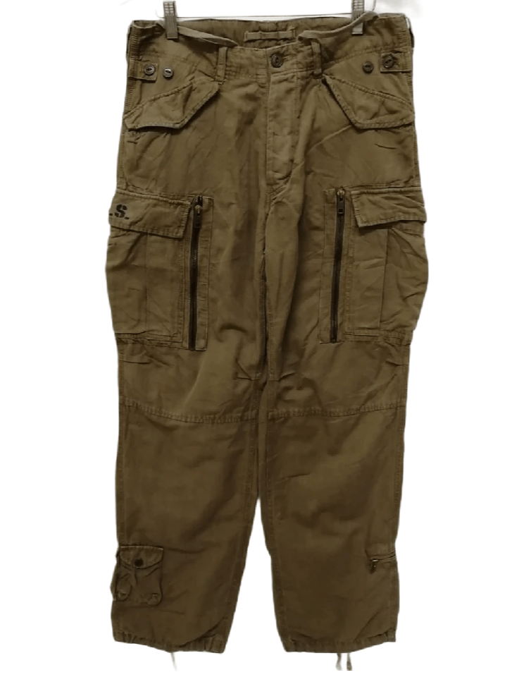 image of Avirex Usa Multipocket Zipper Pant in Army Green, Men's (Size 32)