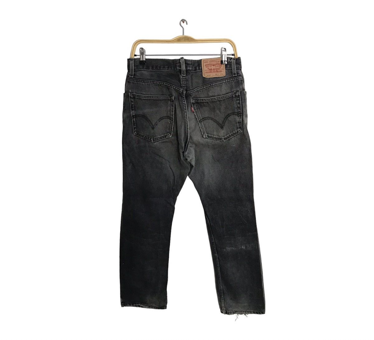 Levi's Vintage Clothing Levi’s Lot 505 Made In Usa Straight Cut Black Denim Pant Size US 32 / EU 48 - 1 Thumbnail