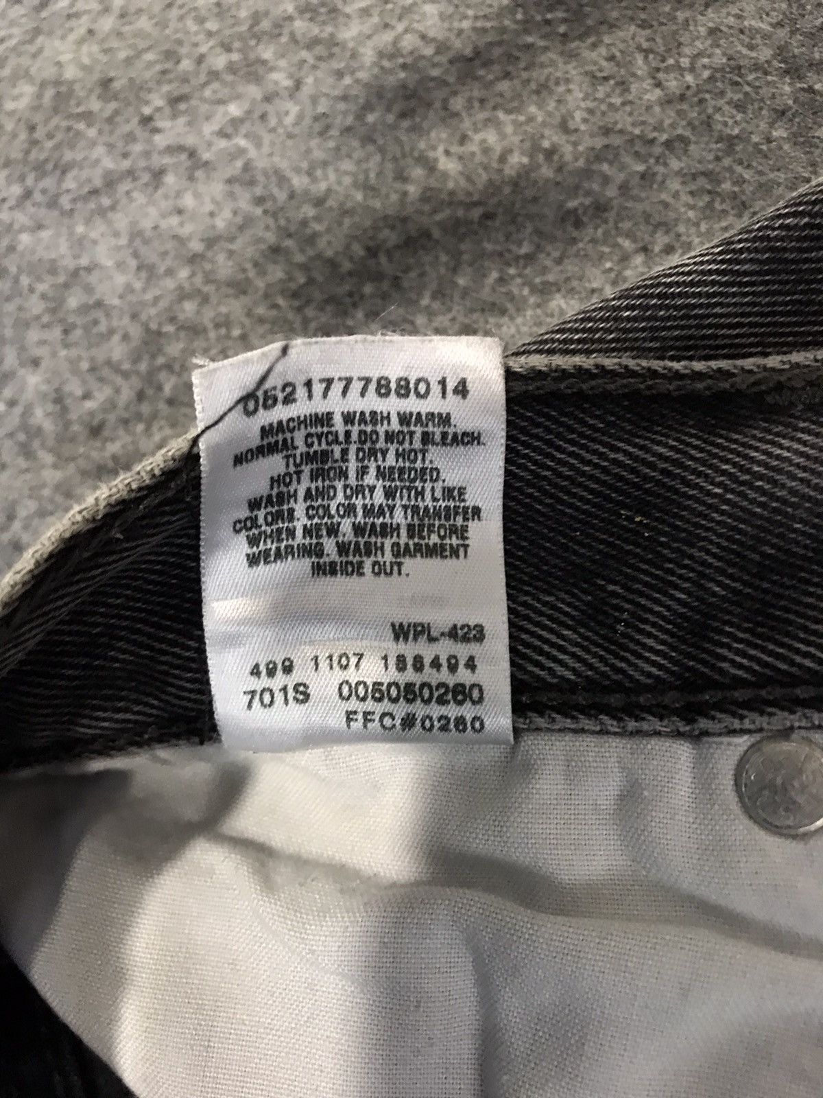 Levi's Vintage Clothing Levi’s Lot 505 Made In Usa Straight Cut Black Denim Pant Size US 32 / EU 48 - 9 Thumbnail