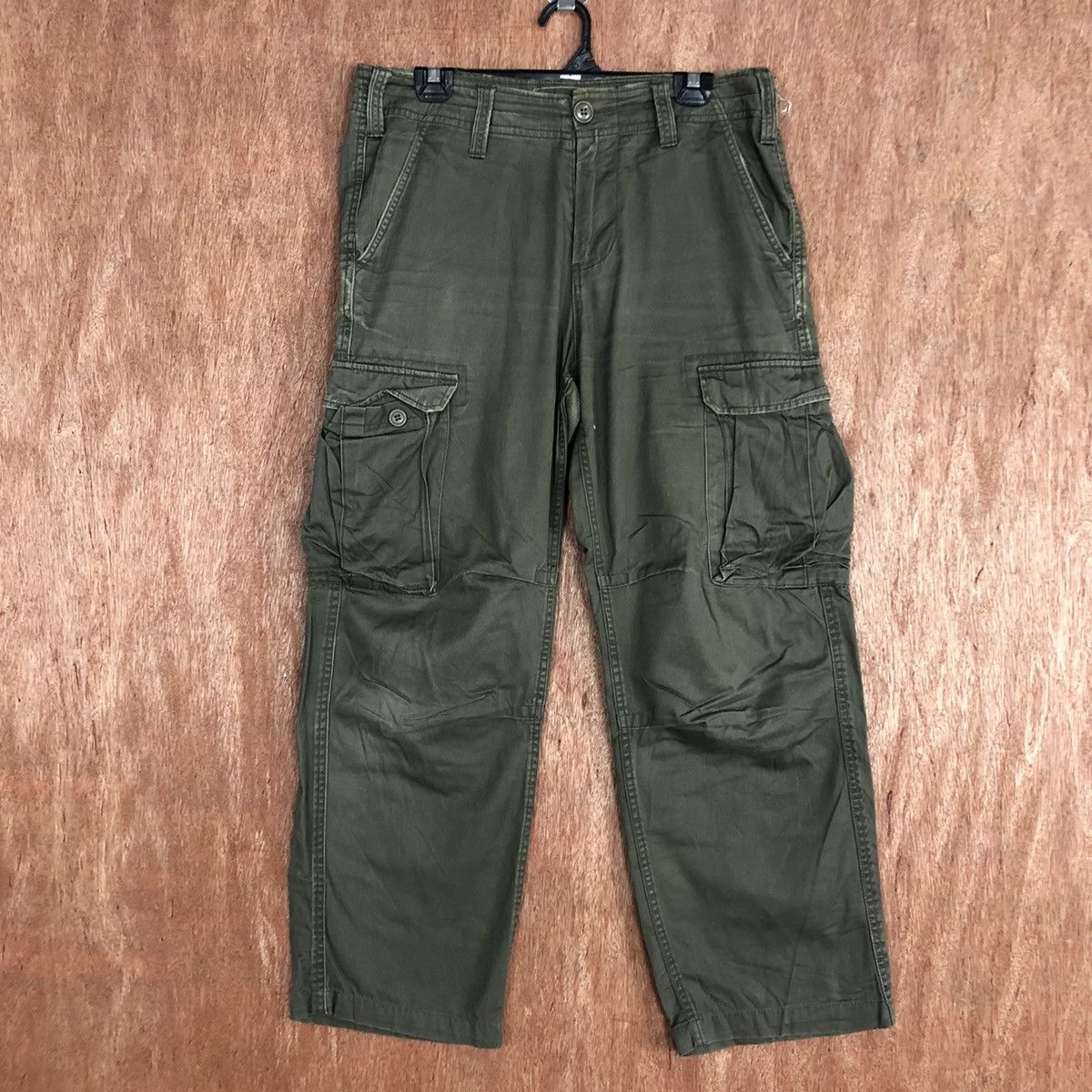 Japanese Brand DL Real Crush Clothing multipocket Grey Cargo Pants #c710 Size US 32 / EU 48 - 1 Thumbnail