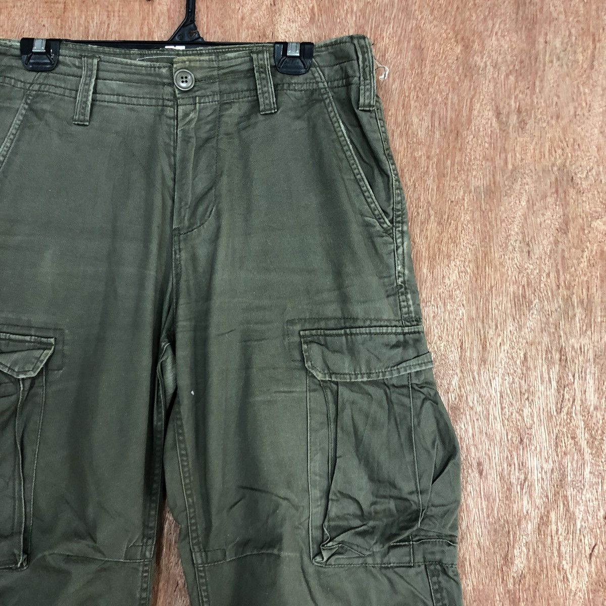 Japanese Brand DL Real Crush Clothing multipocket Grey Cargo Pants #c710 Size US 32 / EU 48 - 4 Thumbnail