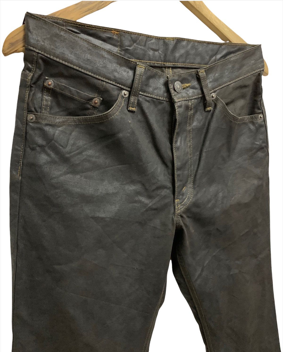 Levi's × Levi's Made & Crafted Hot Item🔥Levi’s 517 Flare Waxed Dark Brown Denim Size US 30 / EU 46 - 4 Thumbnail