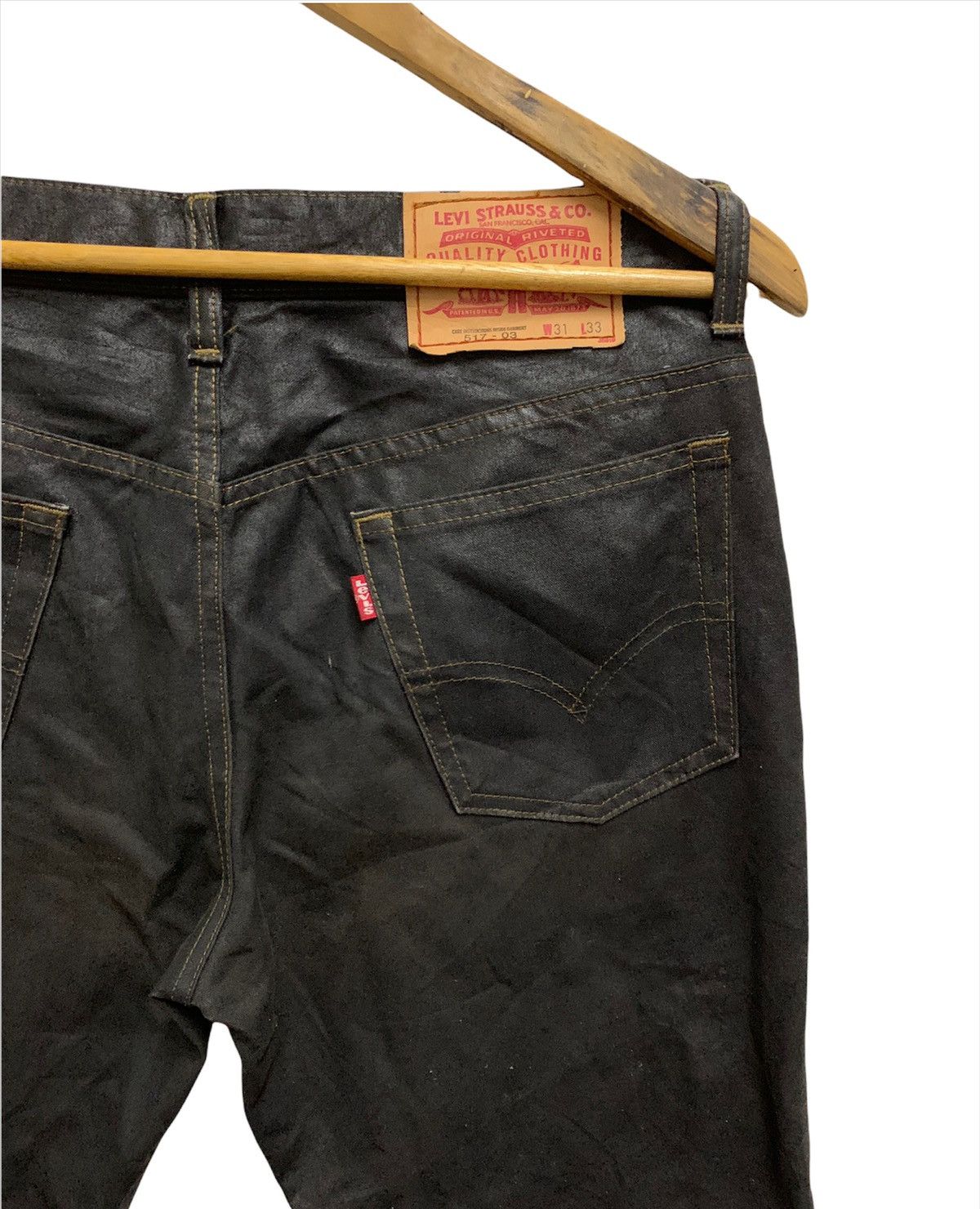 Levi's × Levi's Made & Crafted Hot Item🔥Levi’s 517 Flare Waxed Dark Brown Denim Size US 30 / EU 46 - 2 Thumbnail