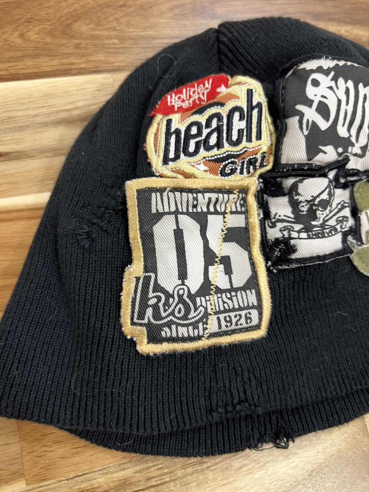 Vintage Patchwork Style Cap Beanie Hats Size ONE SIZE - 4 Thumbnail