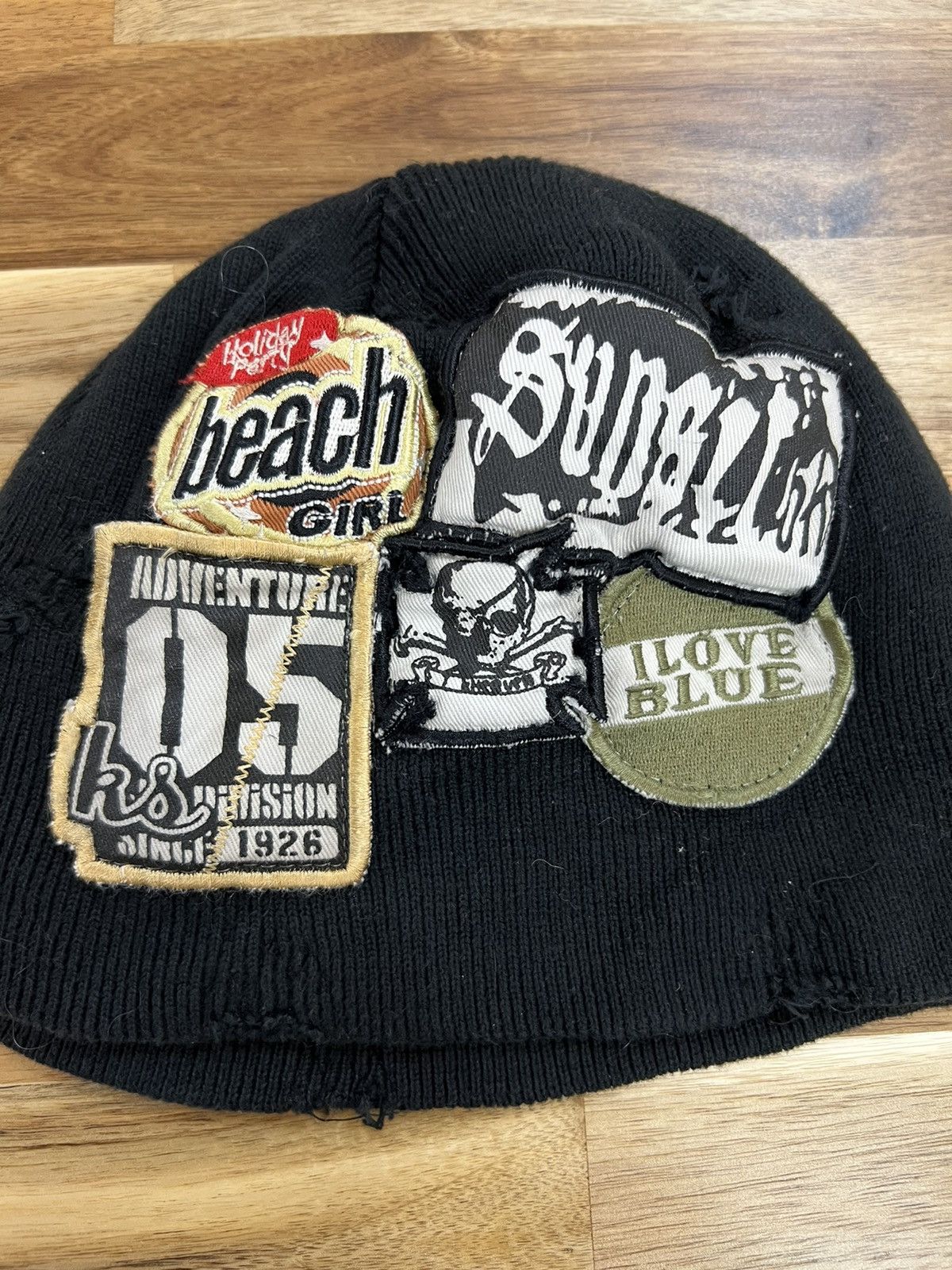 Vintage Patchwork Style Cap Beanie Hats Size ONE SIZE - 2 Thumbnail