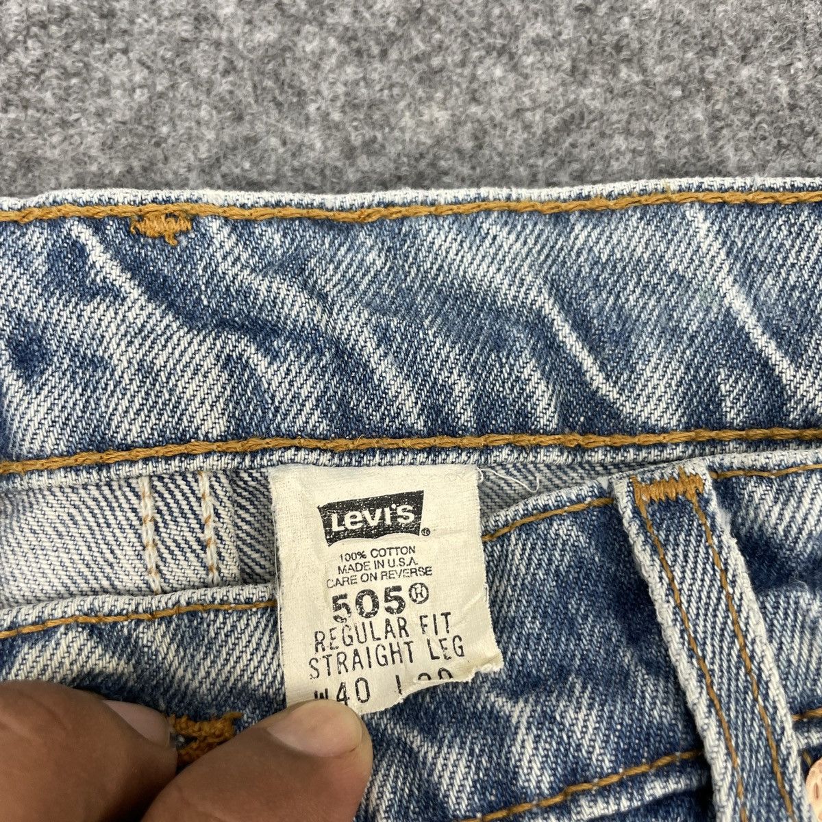 Levi's × Vintage Vintage Levi's 505 Light Blue Wash -wc115 Size US 39 - 4 Thumbnail